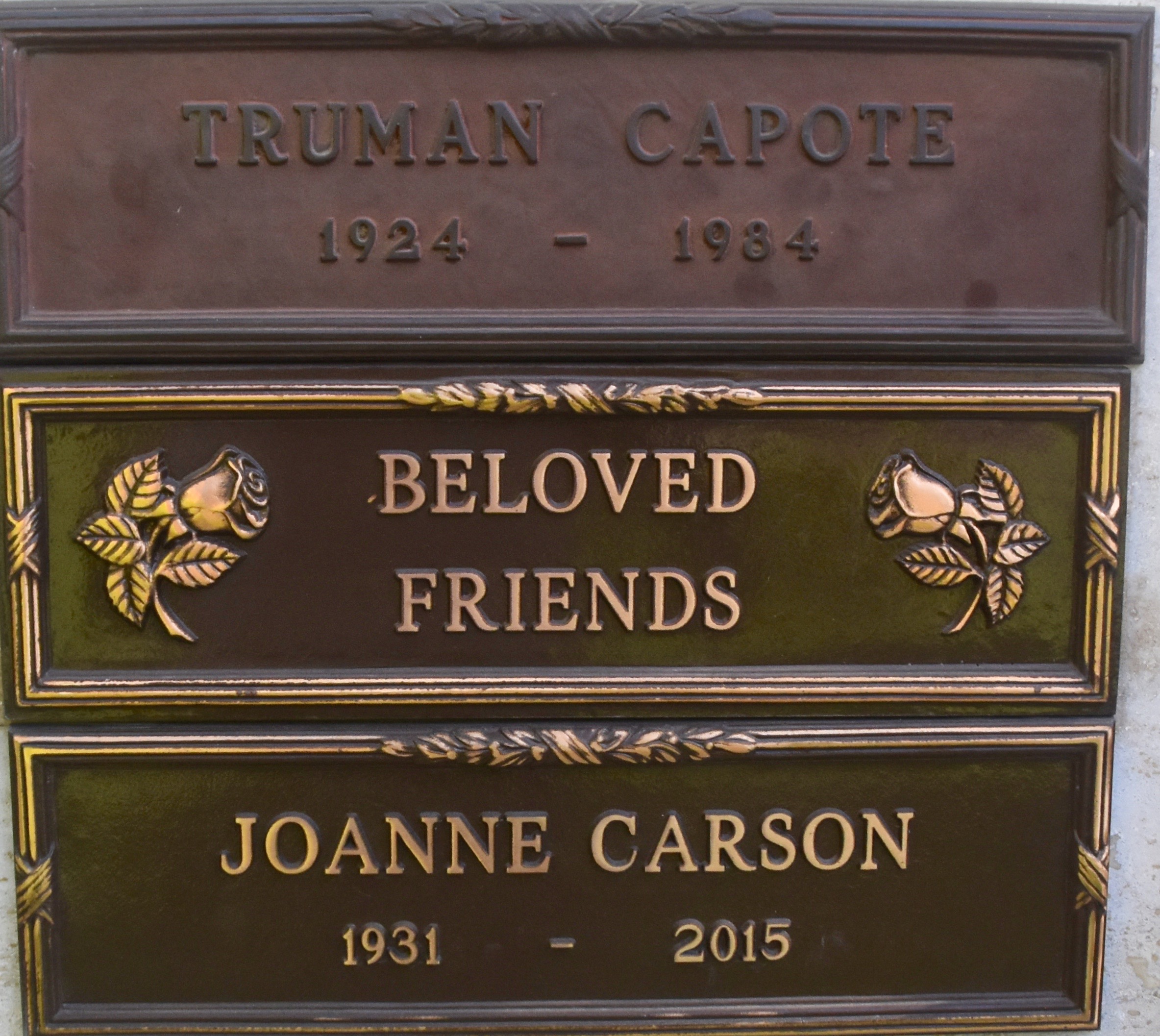 Truman Capote:Joanne Carson, Westwood Village Cemetery