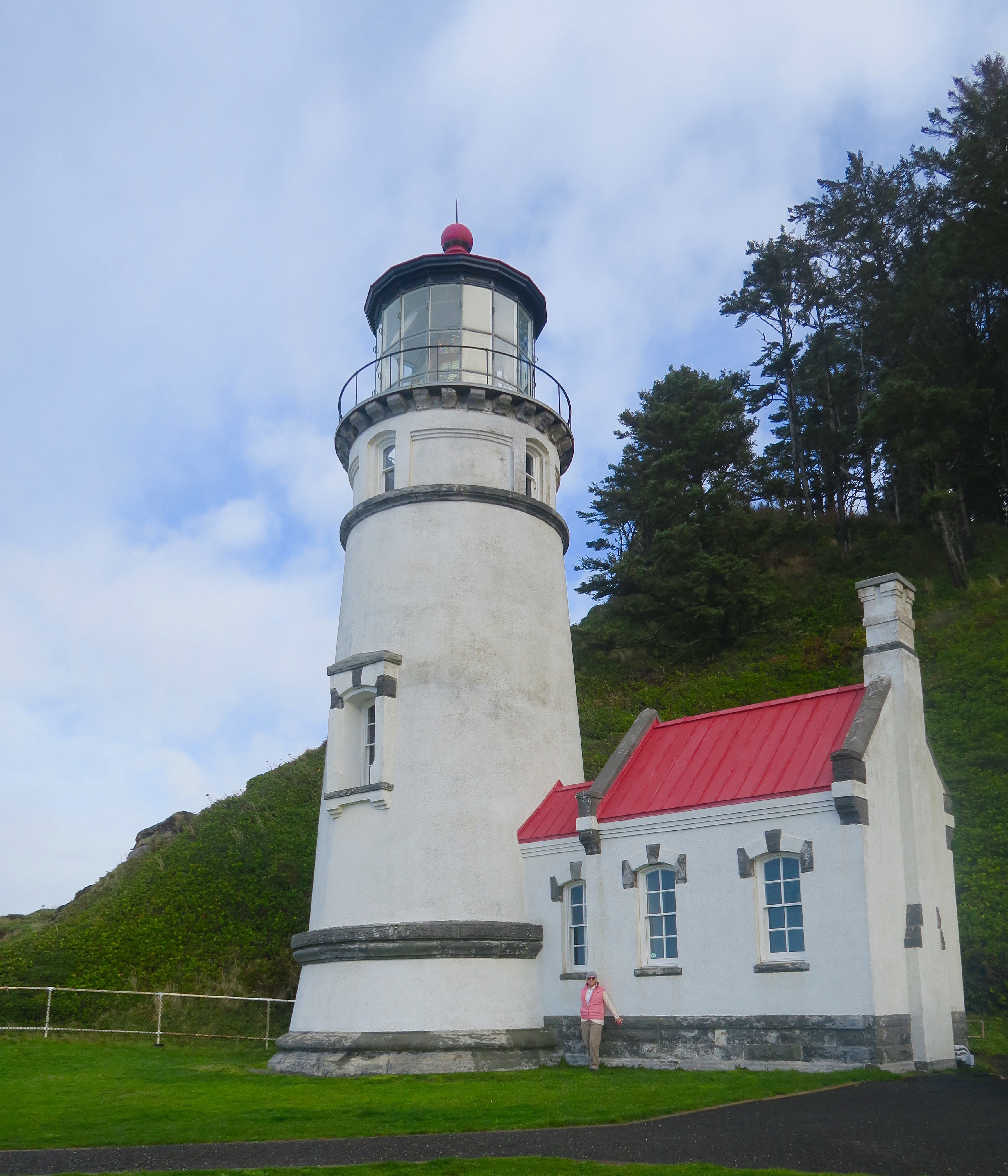 Alison at Heceta Head Lighthouse