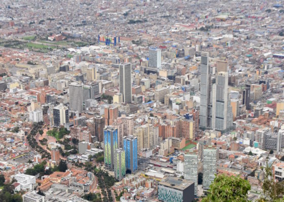 Downtown Bogota from Monserrate