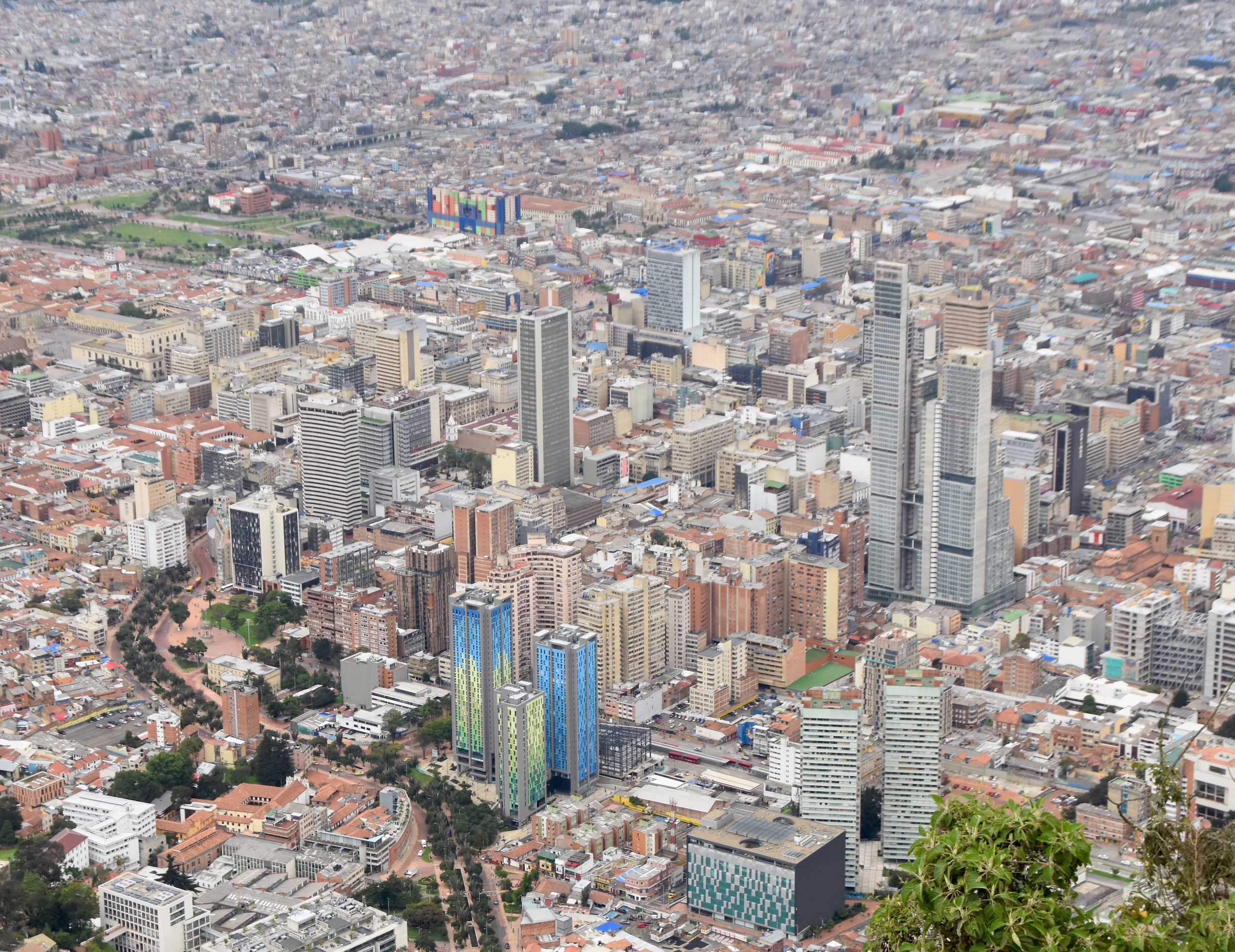 Downtown Bogota from Monserrate