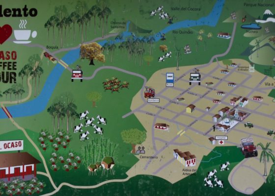 El Ocaso Finca Map
