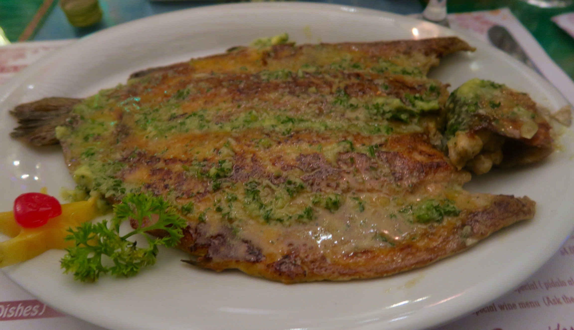 Trout with Garlic, Donde Laurita