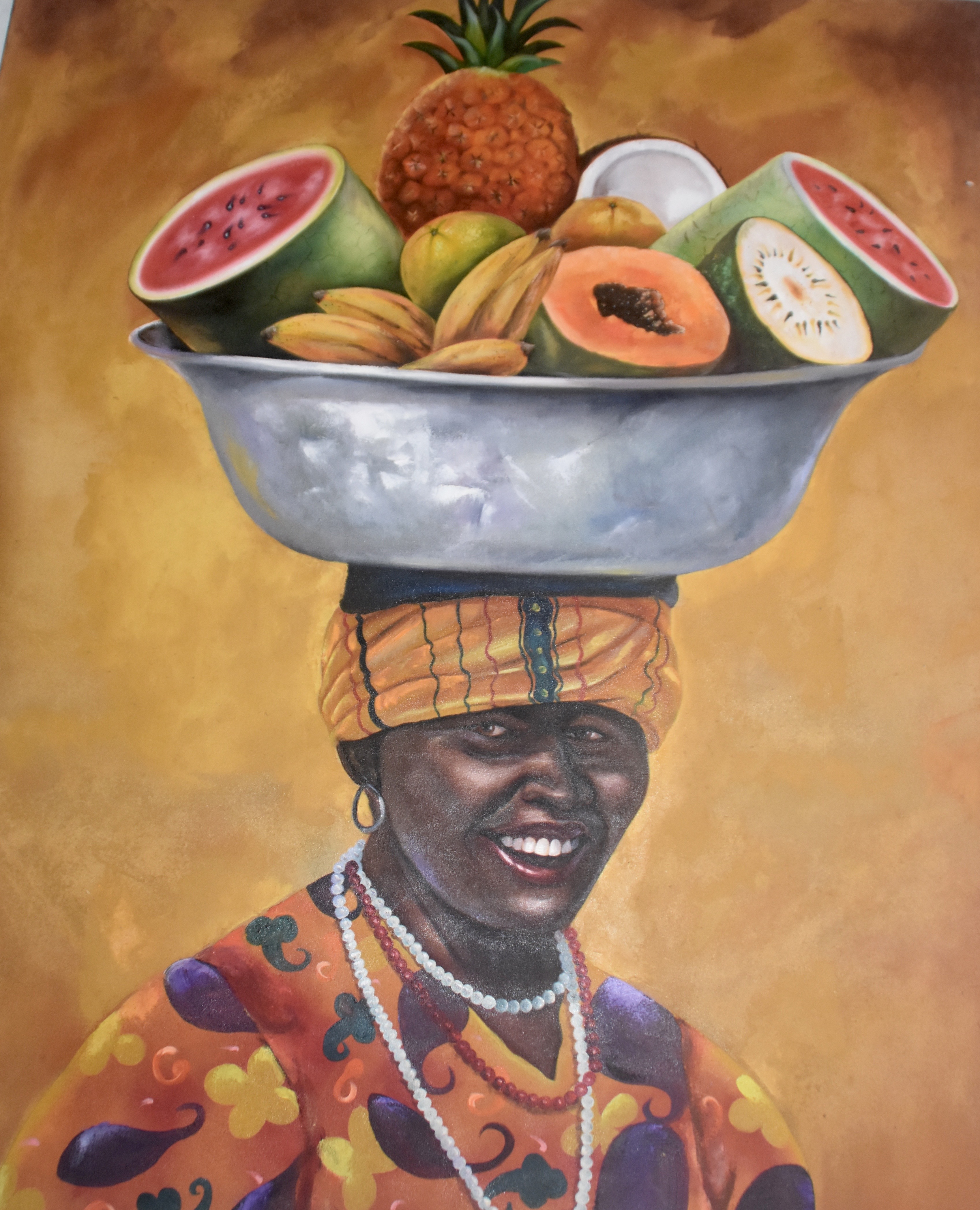 Palenquera Painting, Bantu Hotel, Cartagena