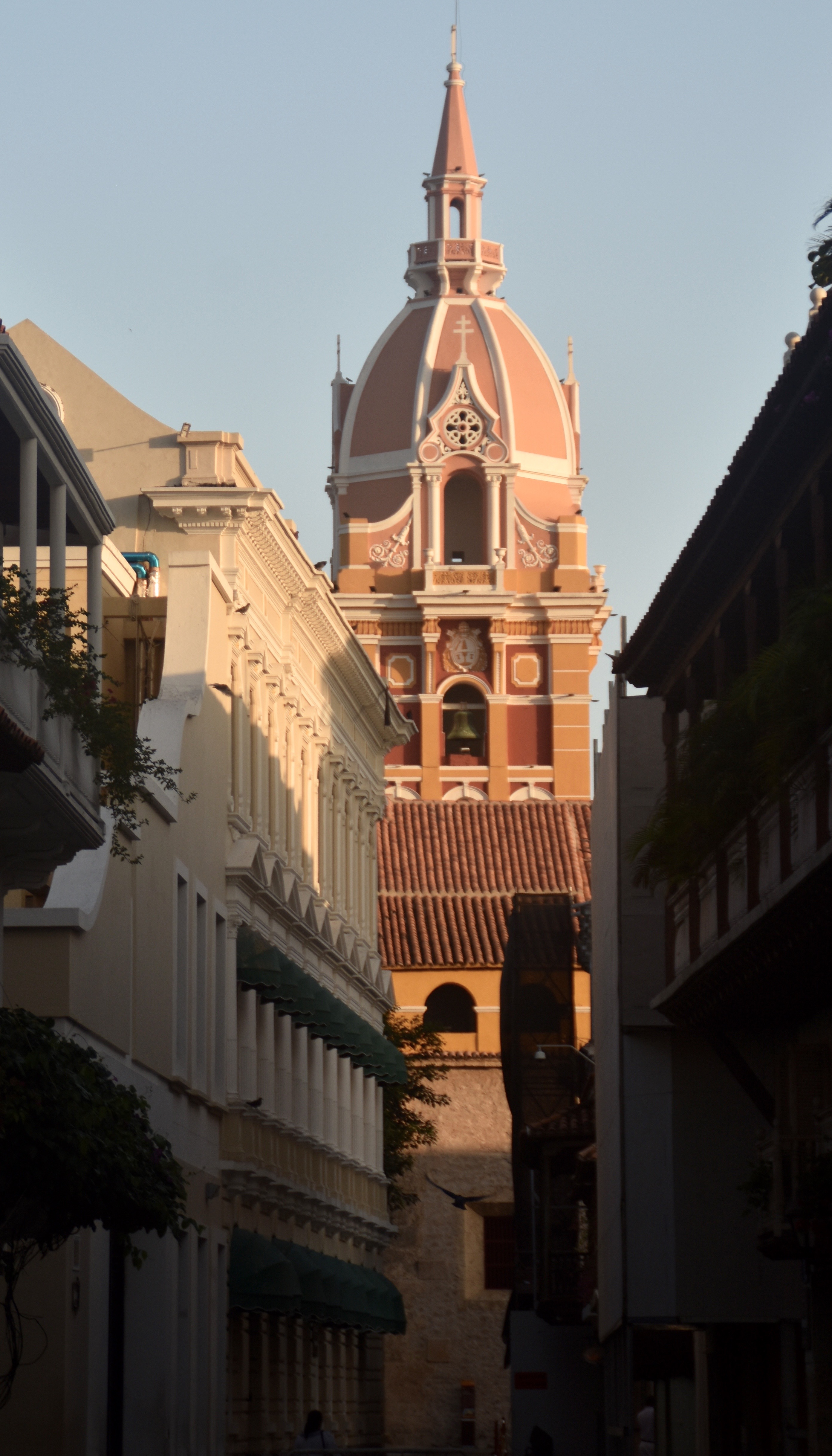 Looking Down a Narrow Street