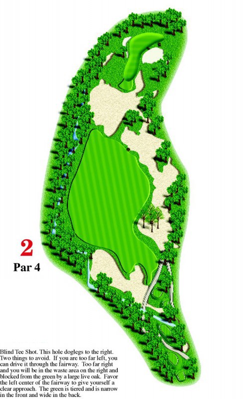 Map of #2, True Blue G.C.