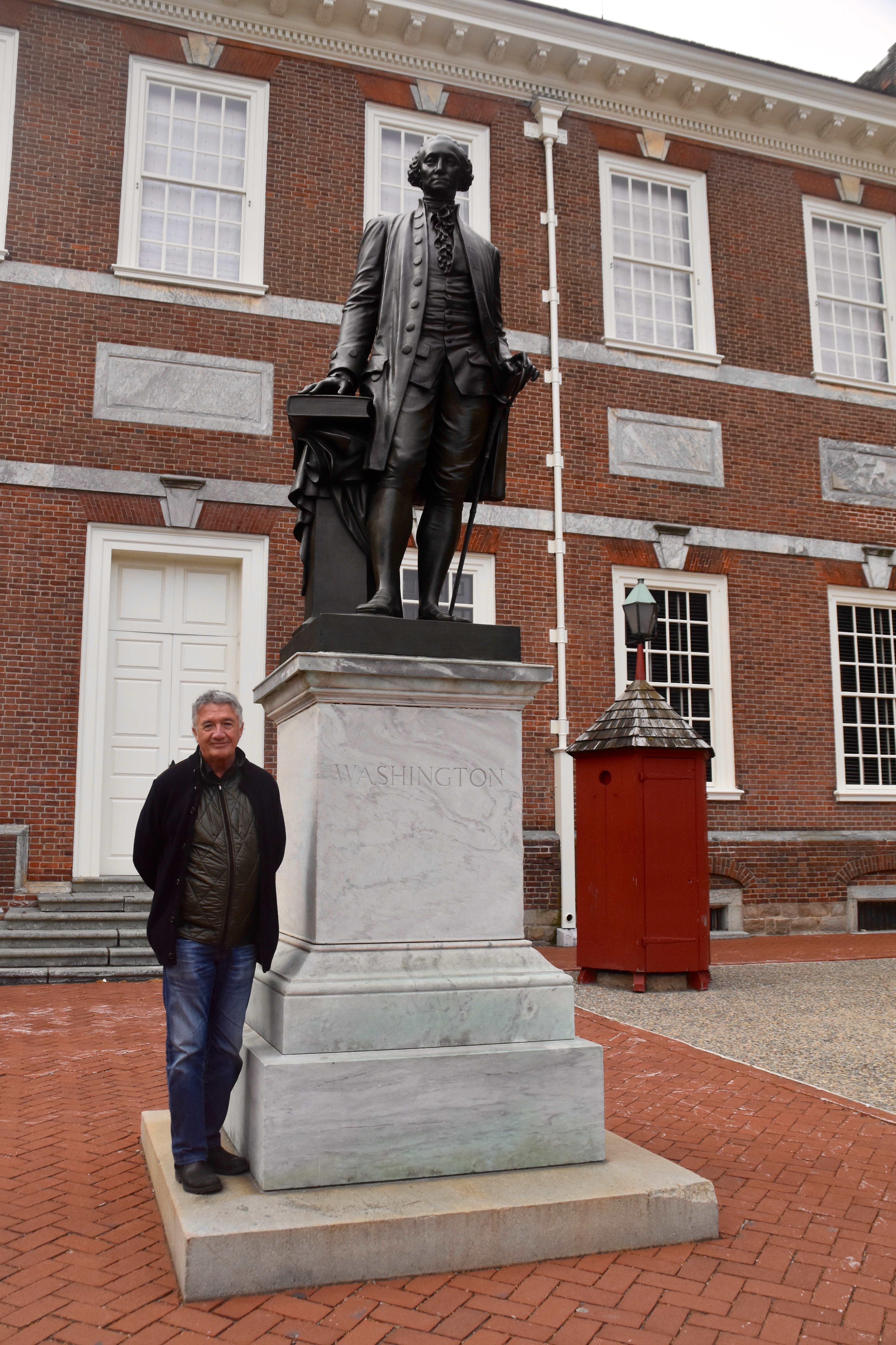 With George Washington at Independence Hall