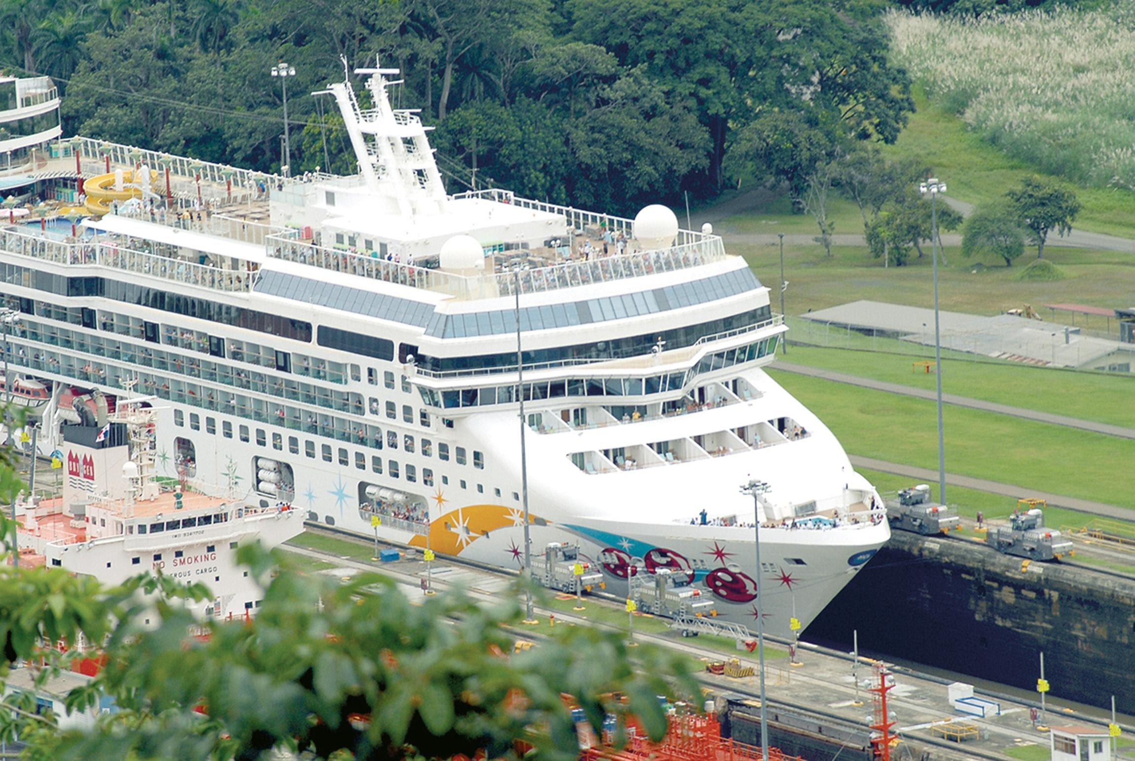 Cruise Ship in the Panama Canal