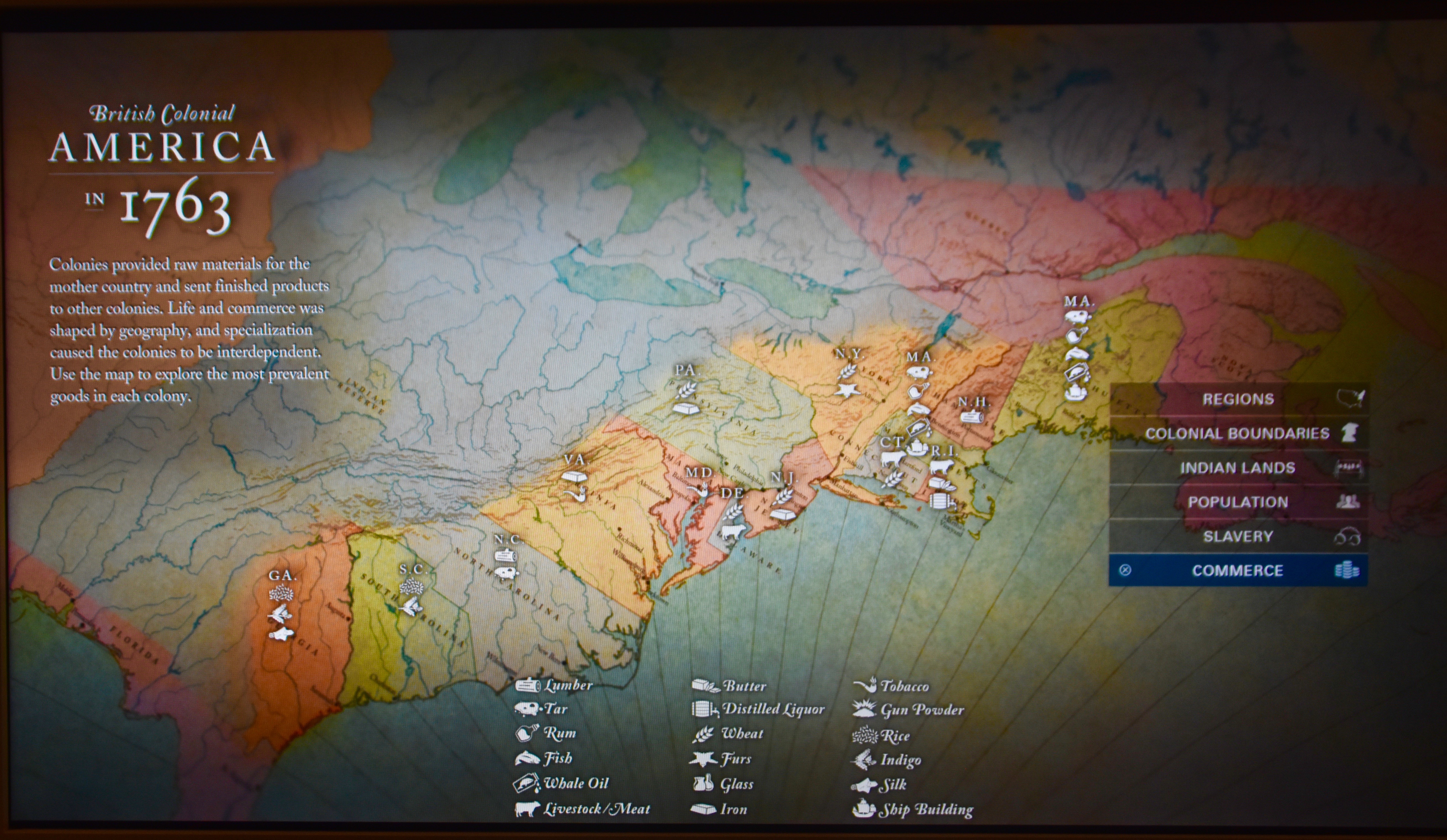 Interactive Colonial Map, American Revolution Museum
