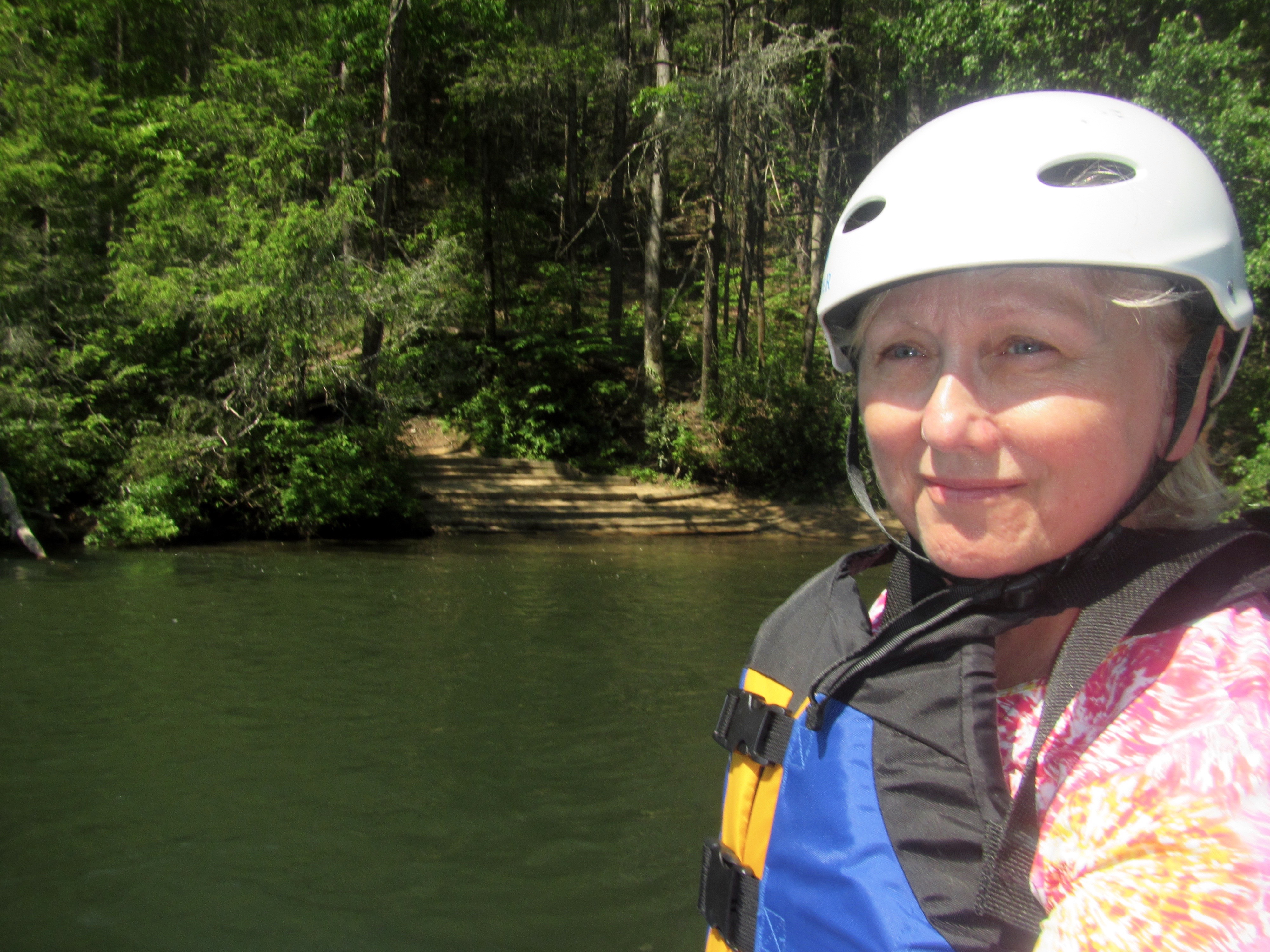 Alison ready for Wildwater Rafting