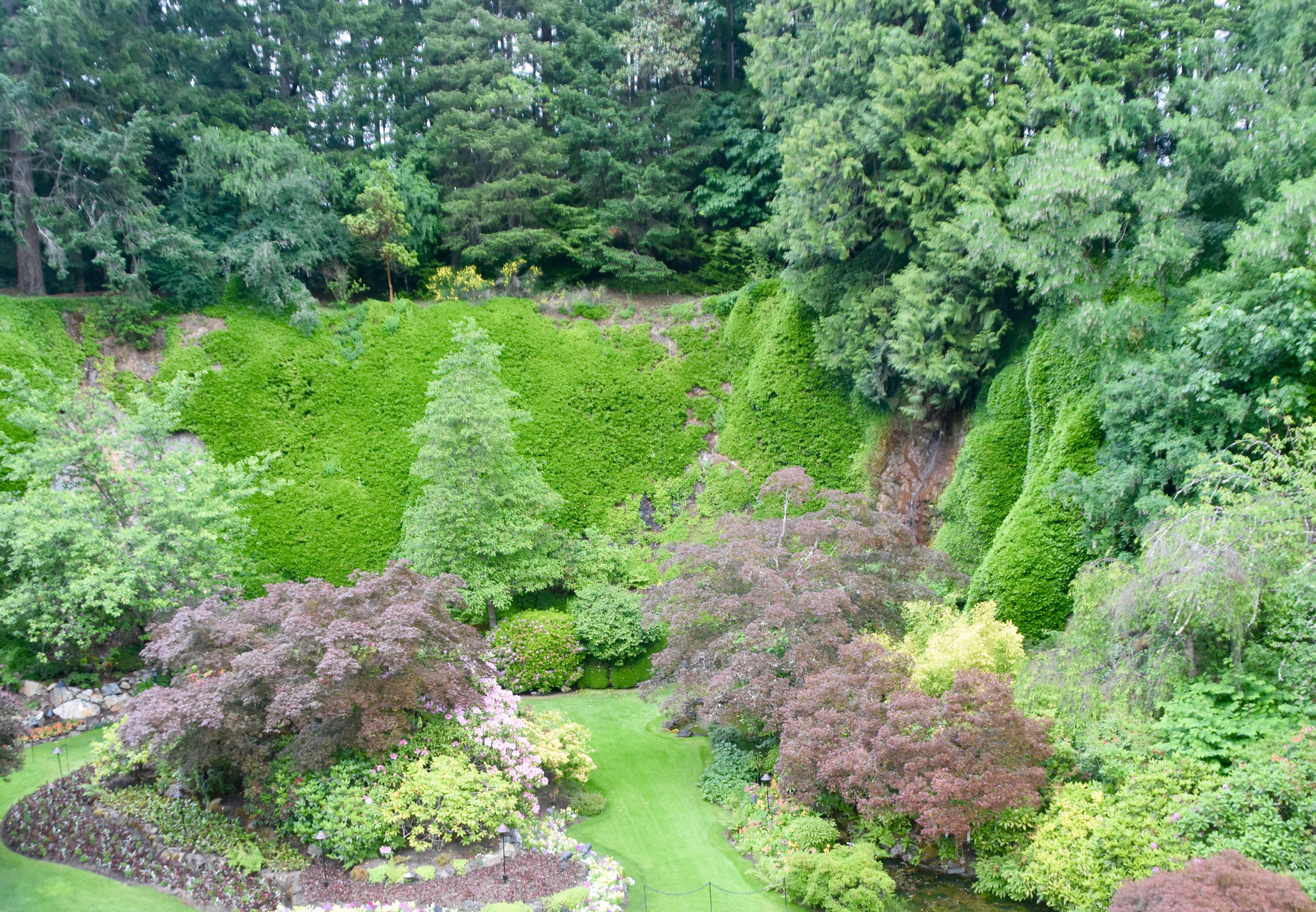  View from the Mound, Butchart Gardens