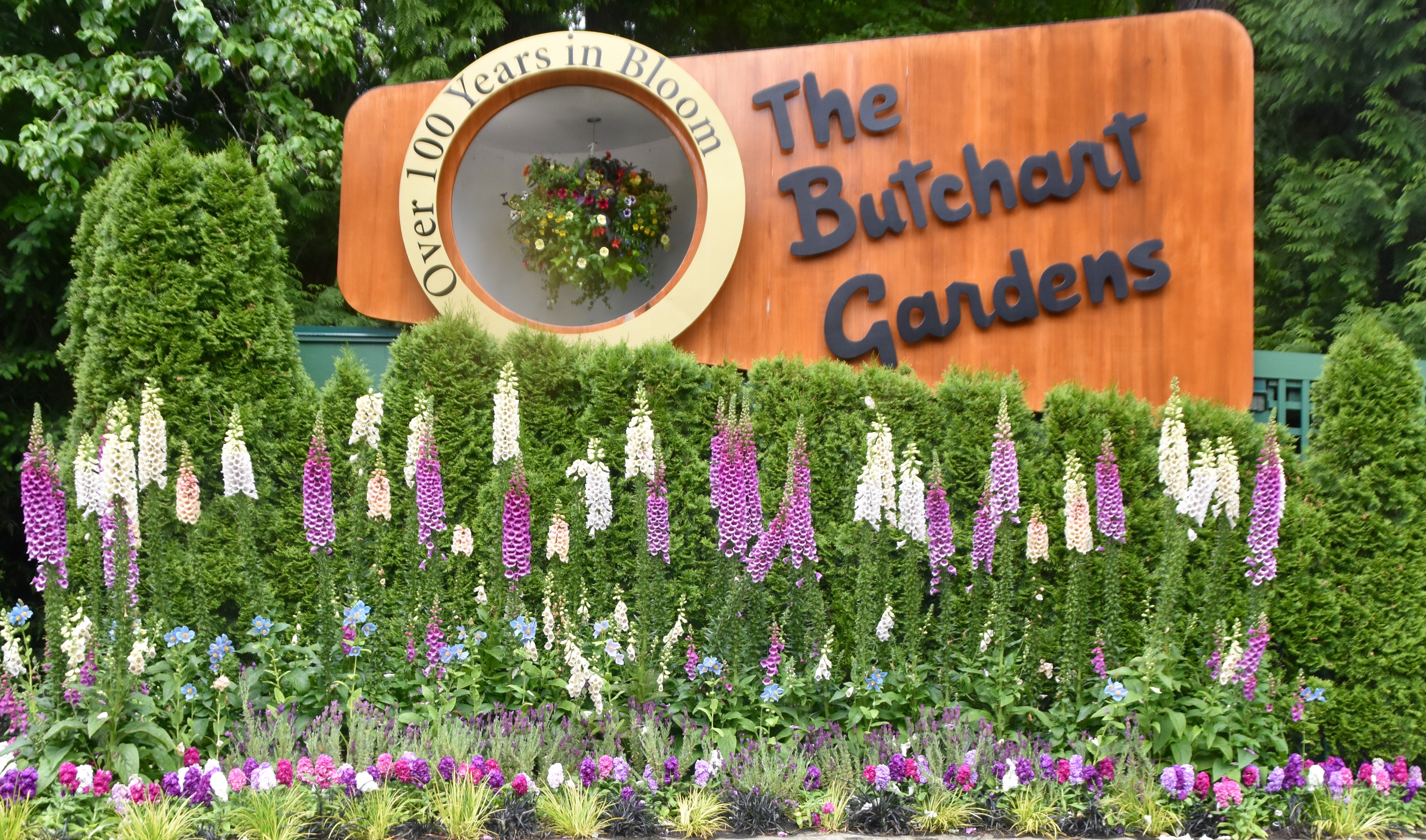 Entrance Sign Butchart Gardens