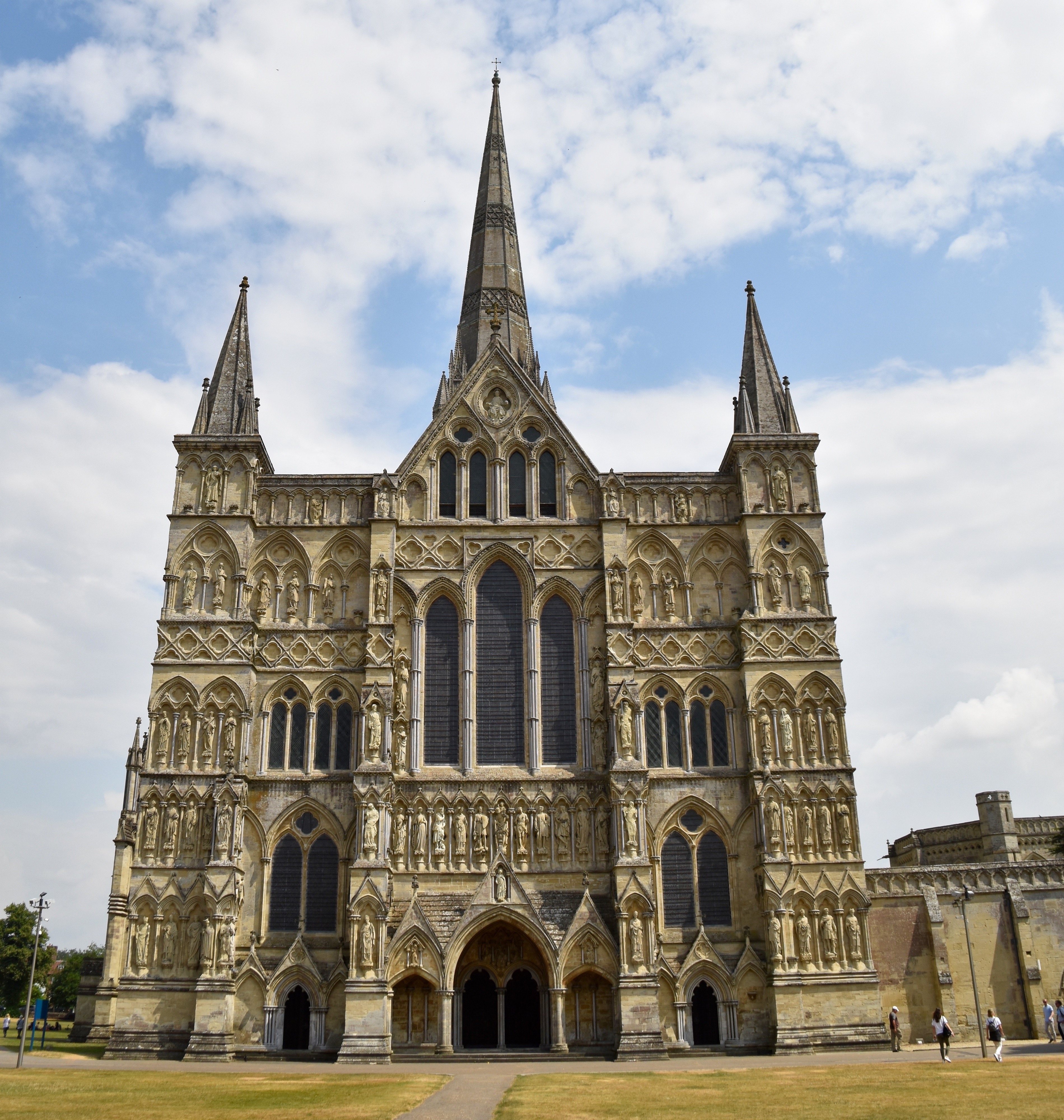 Facade of Salisbury Cathedral