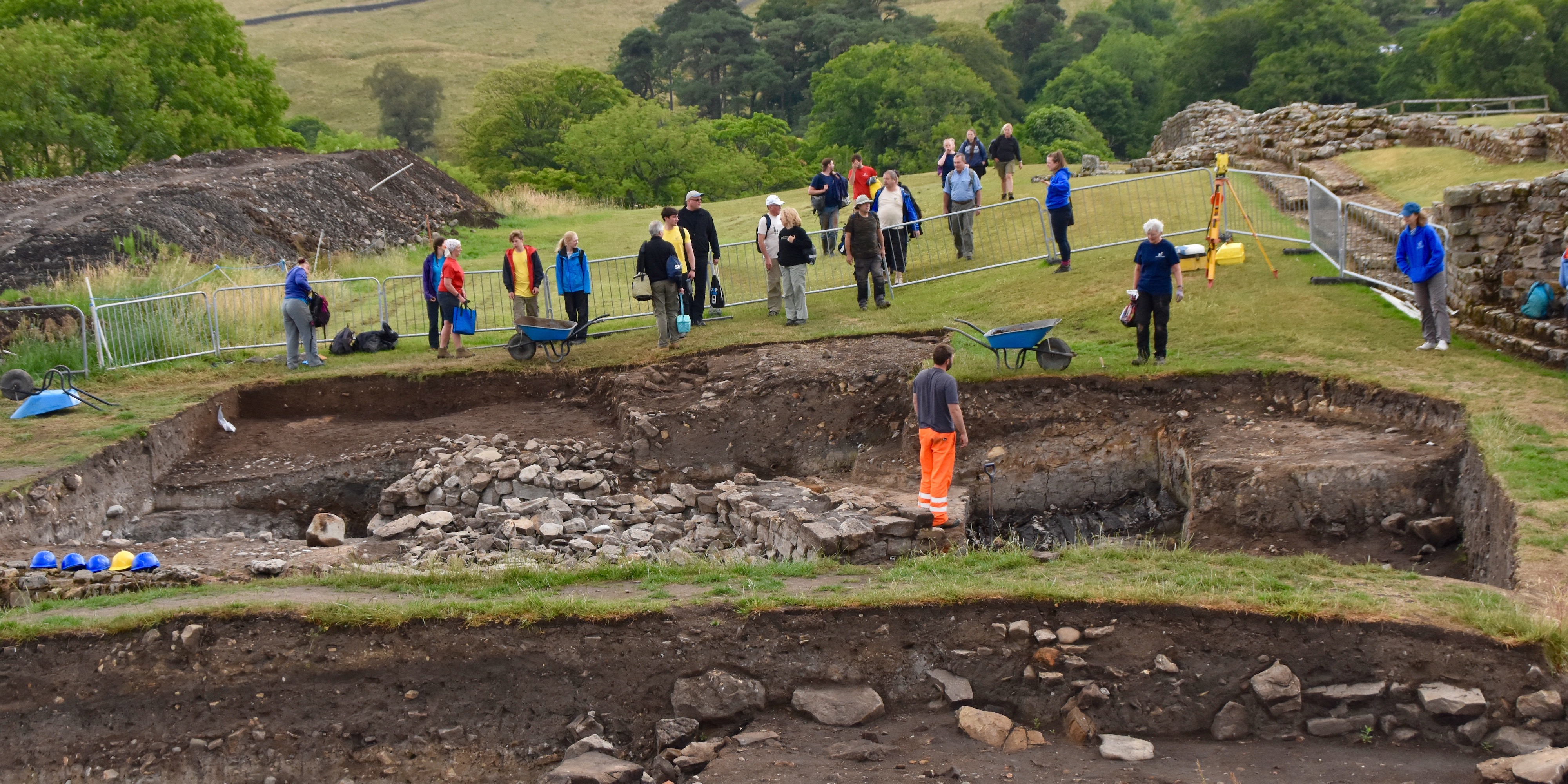 Excavators Arriving at Vindolanda