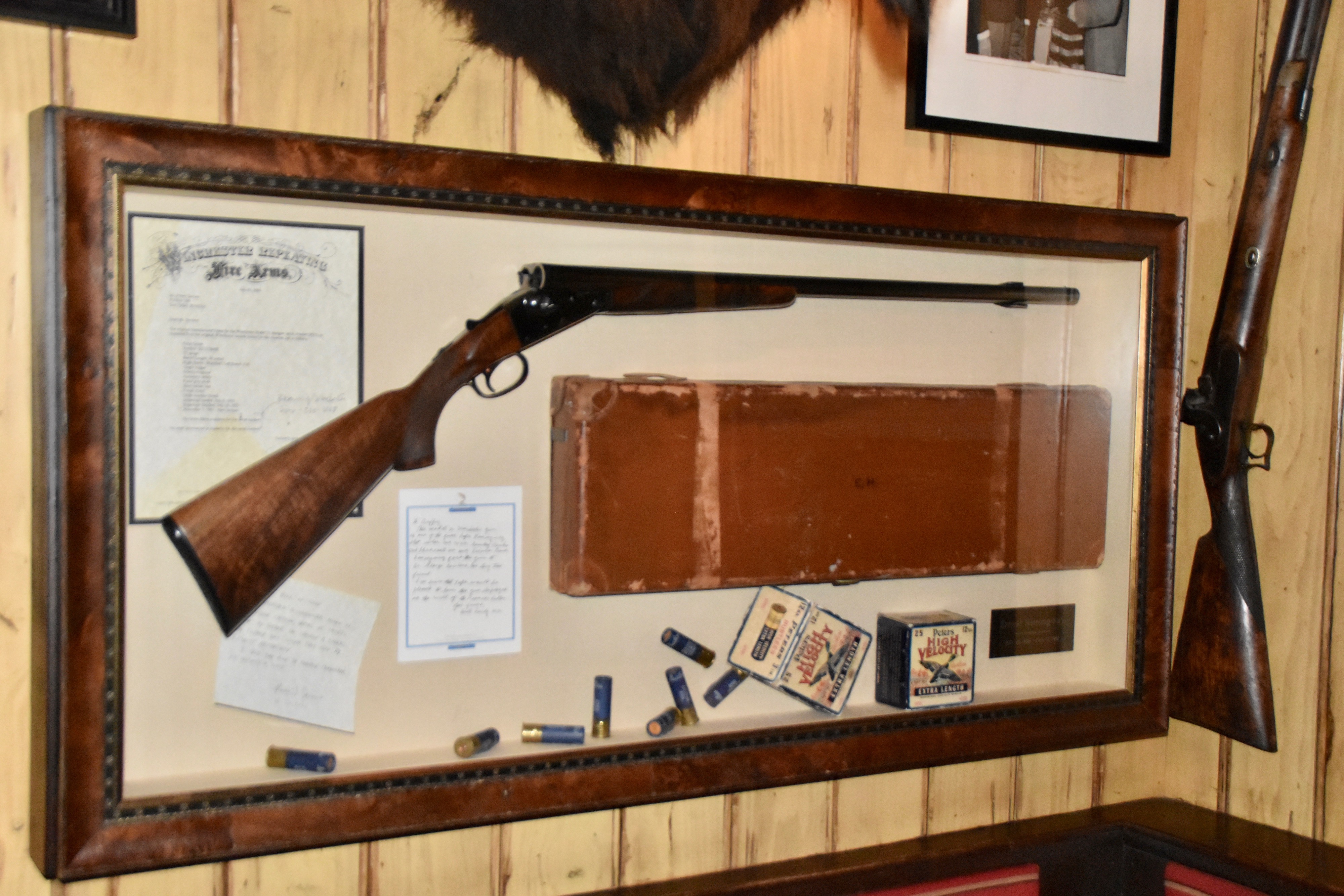 Hemingway's Shotgun, Pioneer Saloon, Ketchum, Idaho