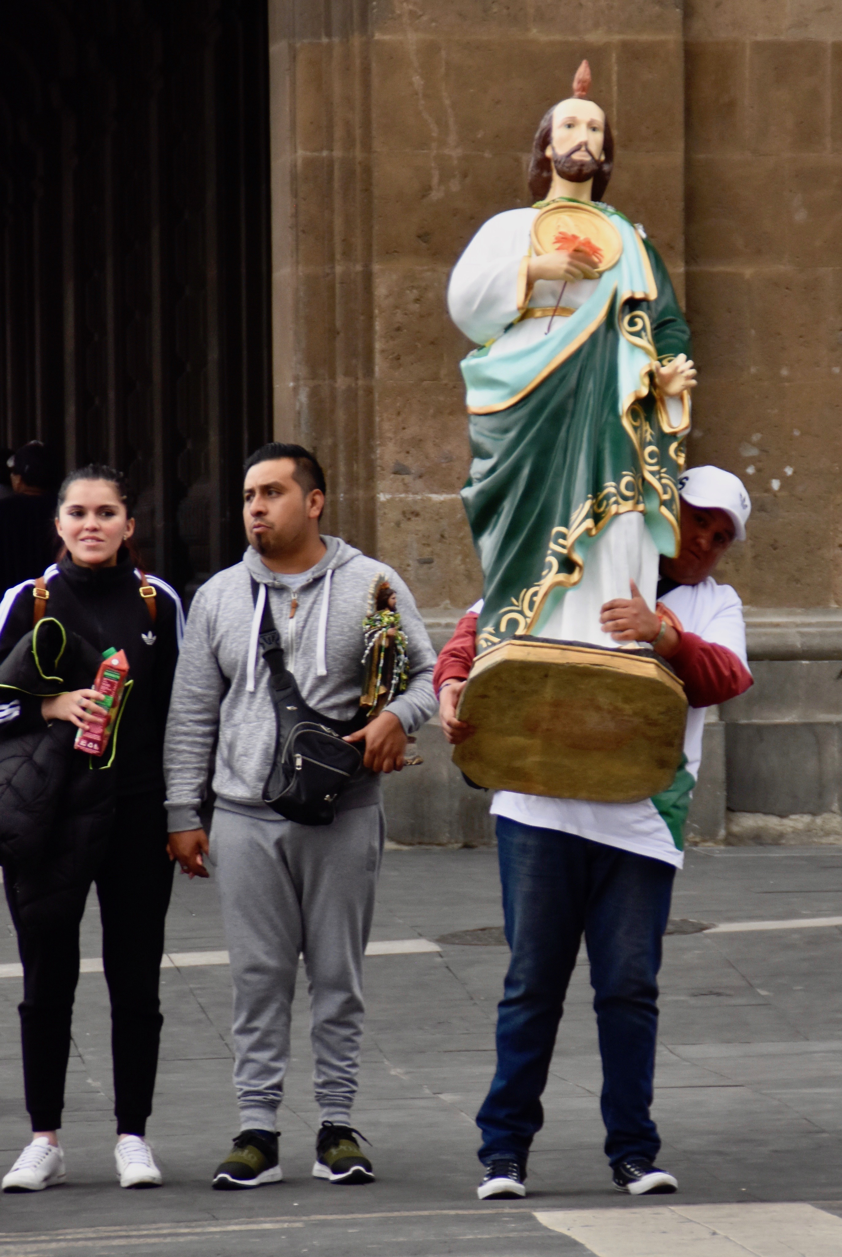 Carting a Saint, Mexico City