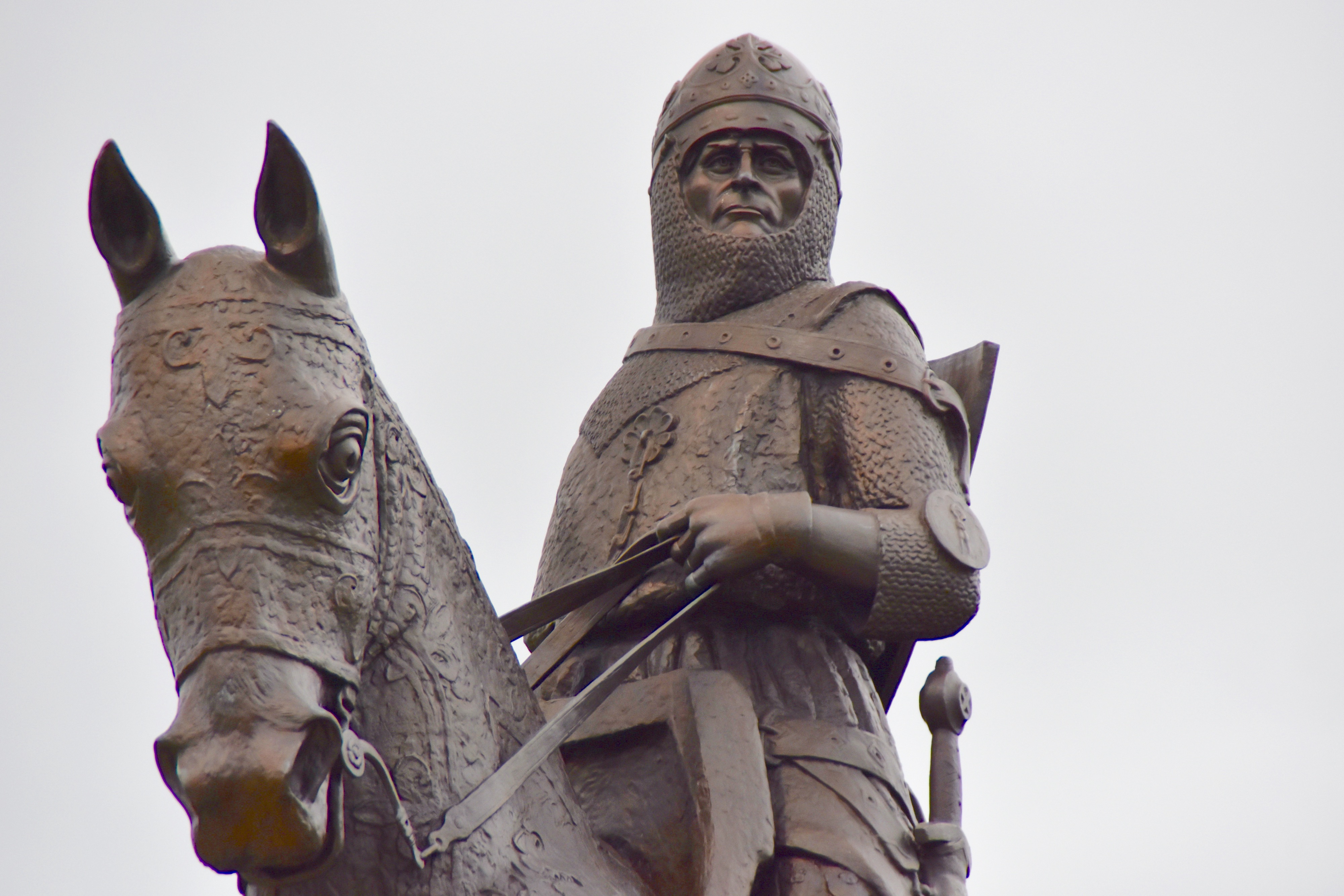 Face of Robert the Bruce at Bannockburn