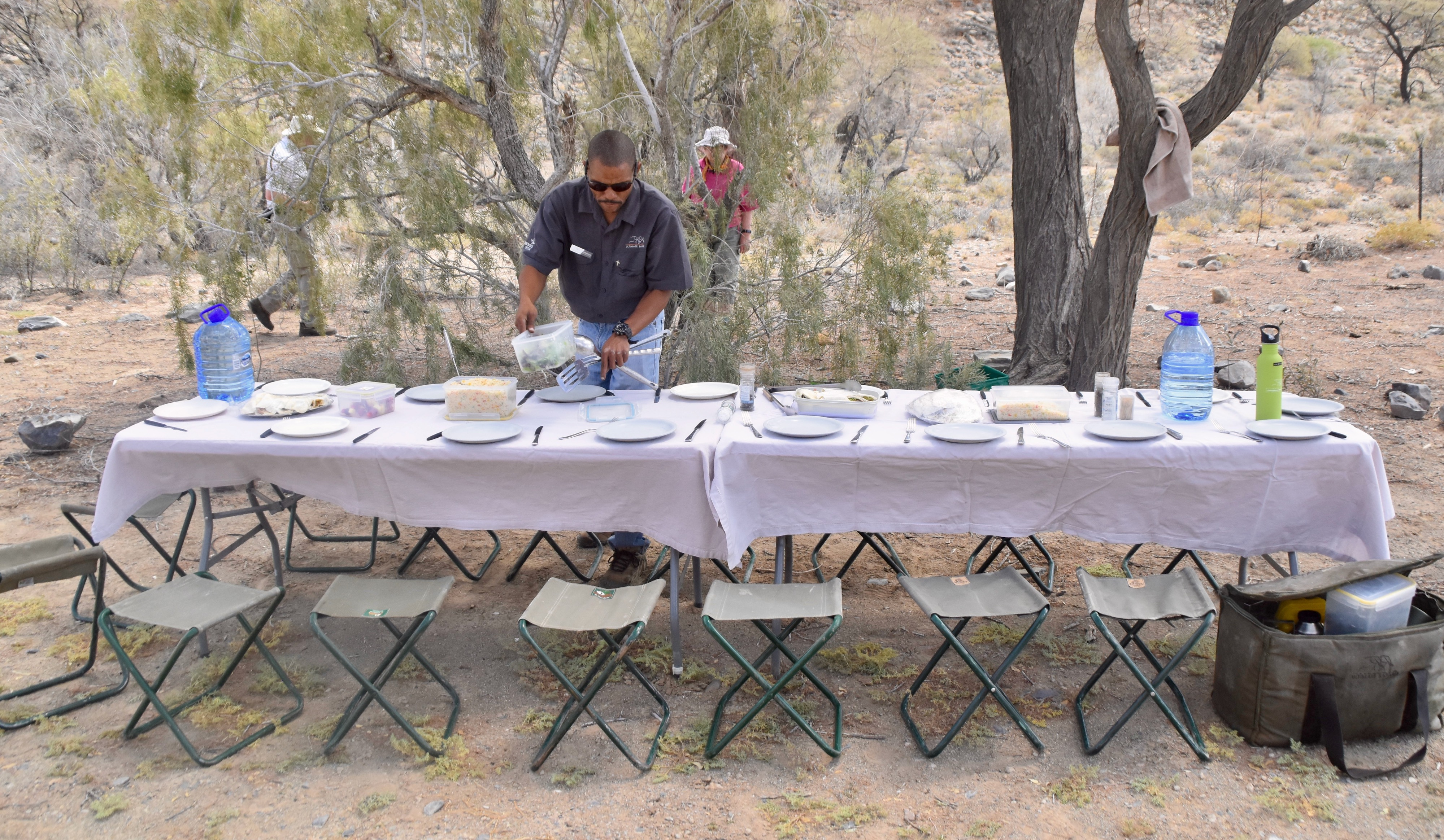 Setting Up Lunch in the Desert, Exploring Namibia