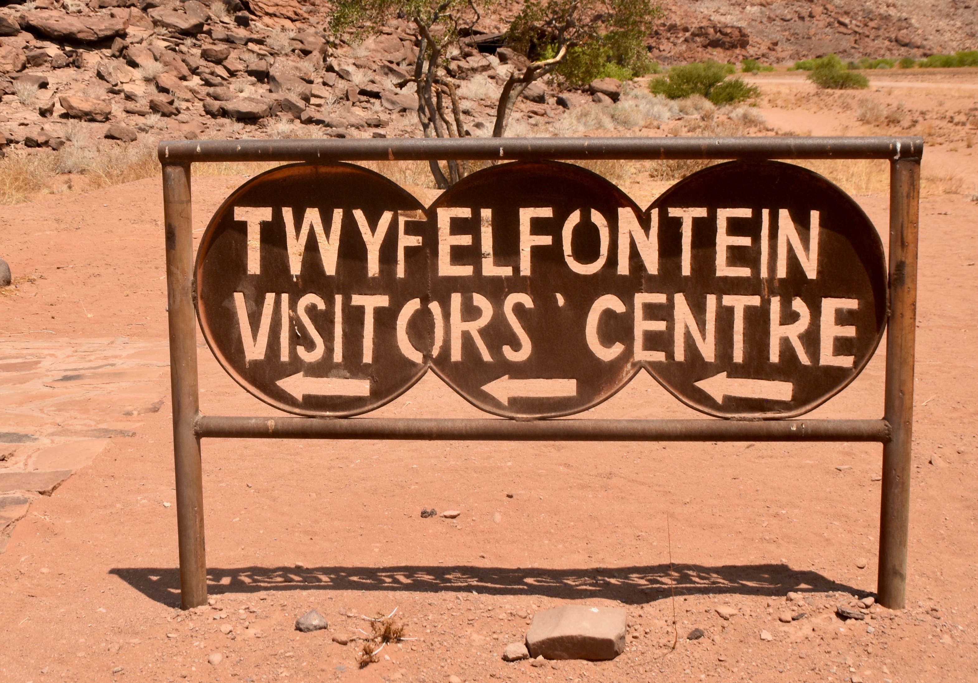 Visitor's Centre Sign, Twyfelfontein