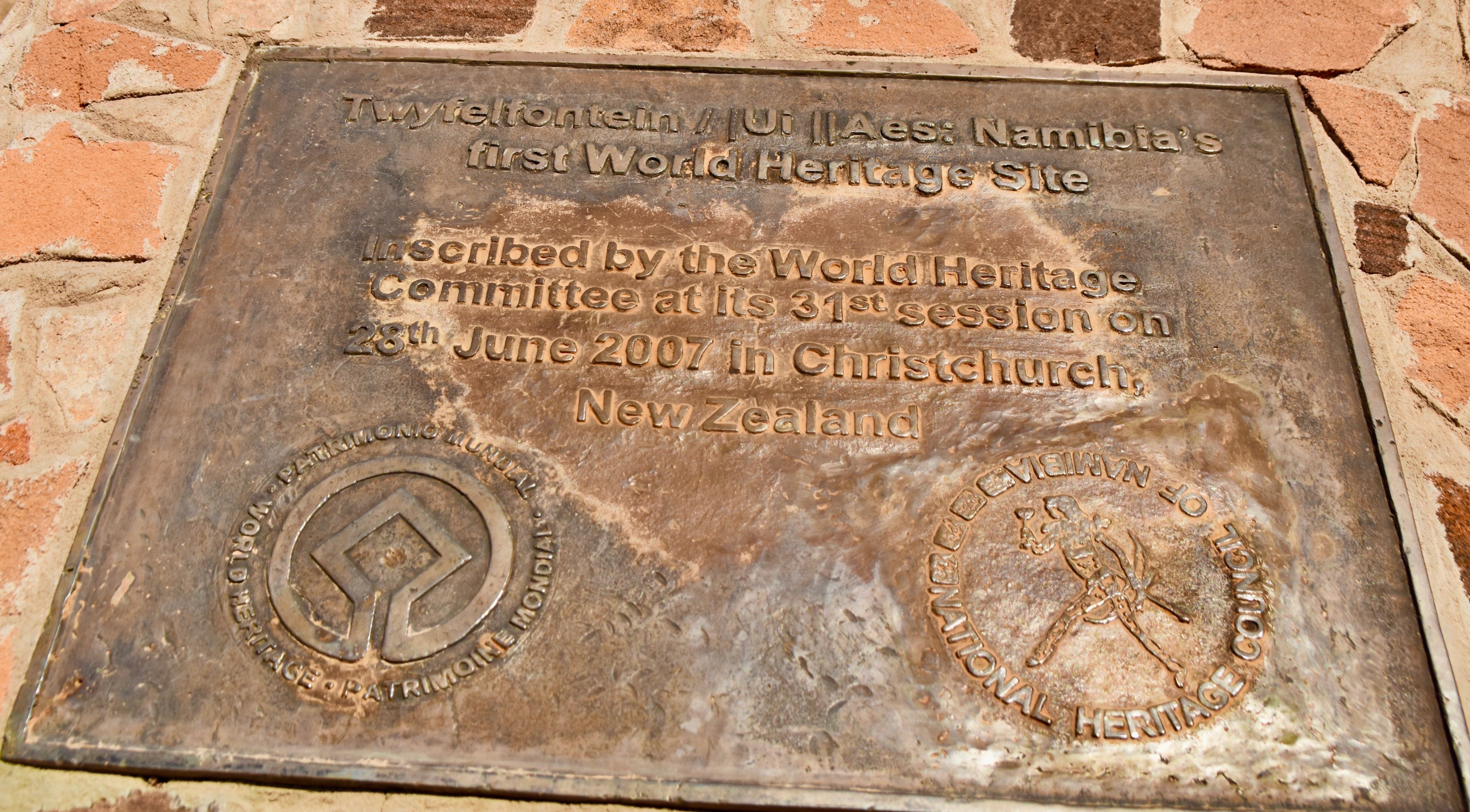 World Heritage Site, Twyfelfontein