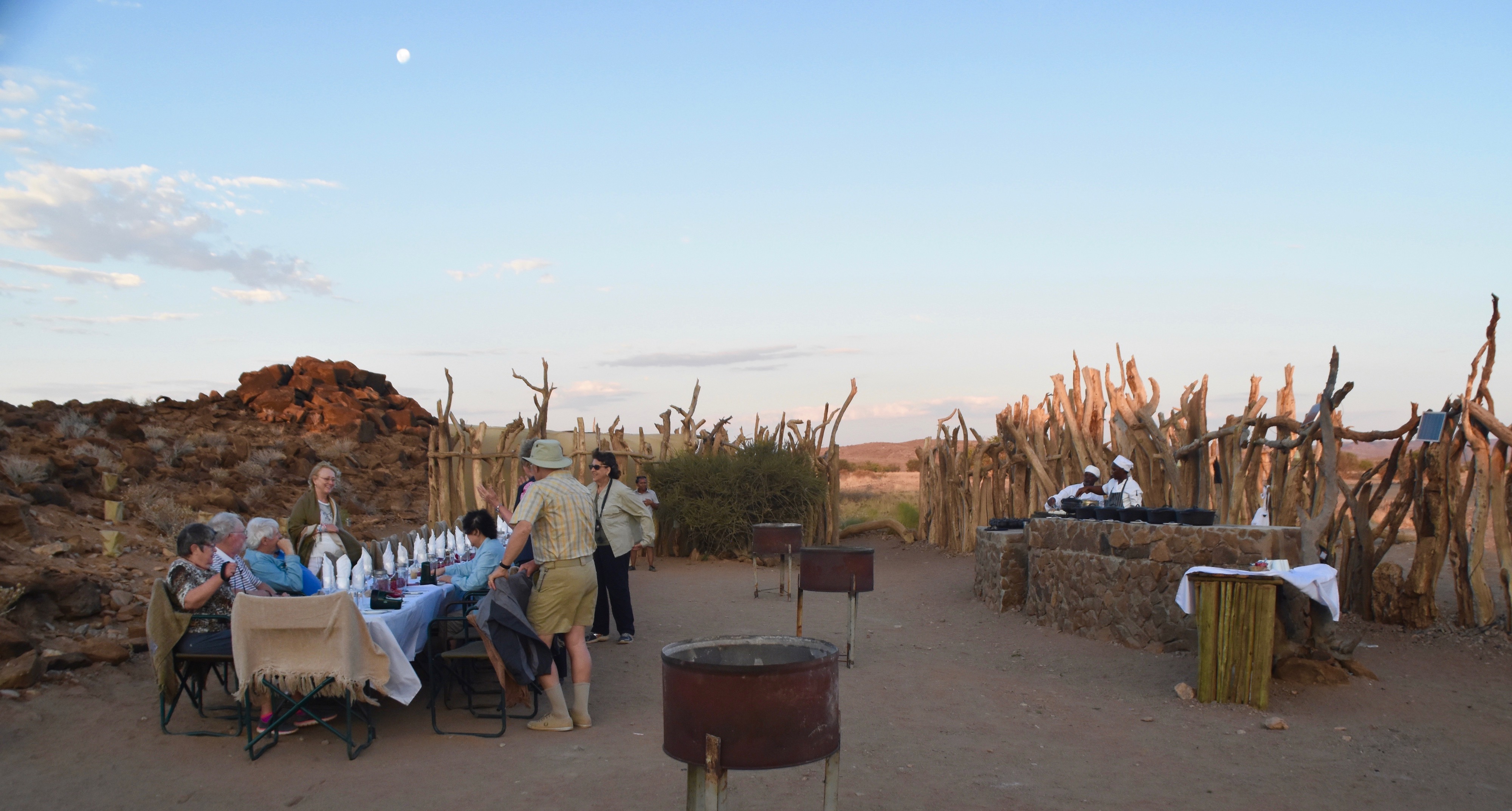 Bush Dinner Setup, Doro Nawas