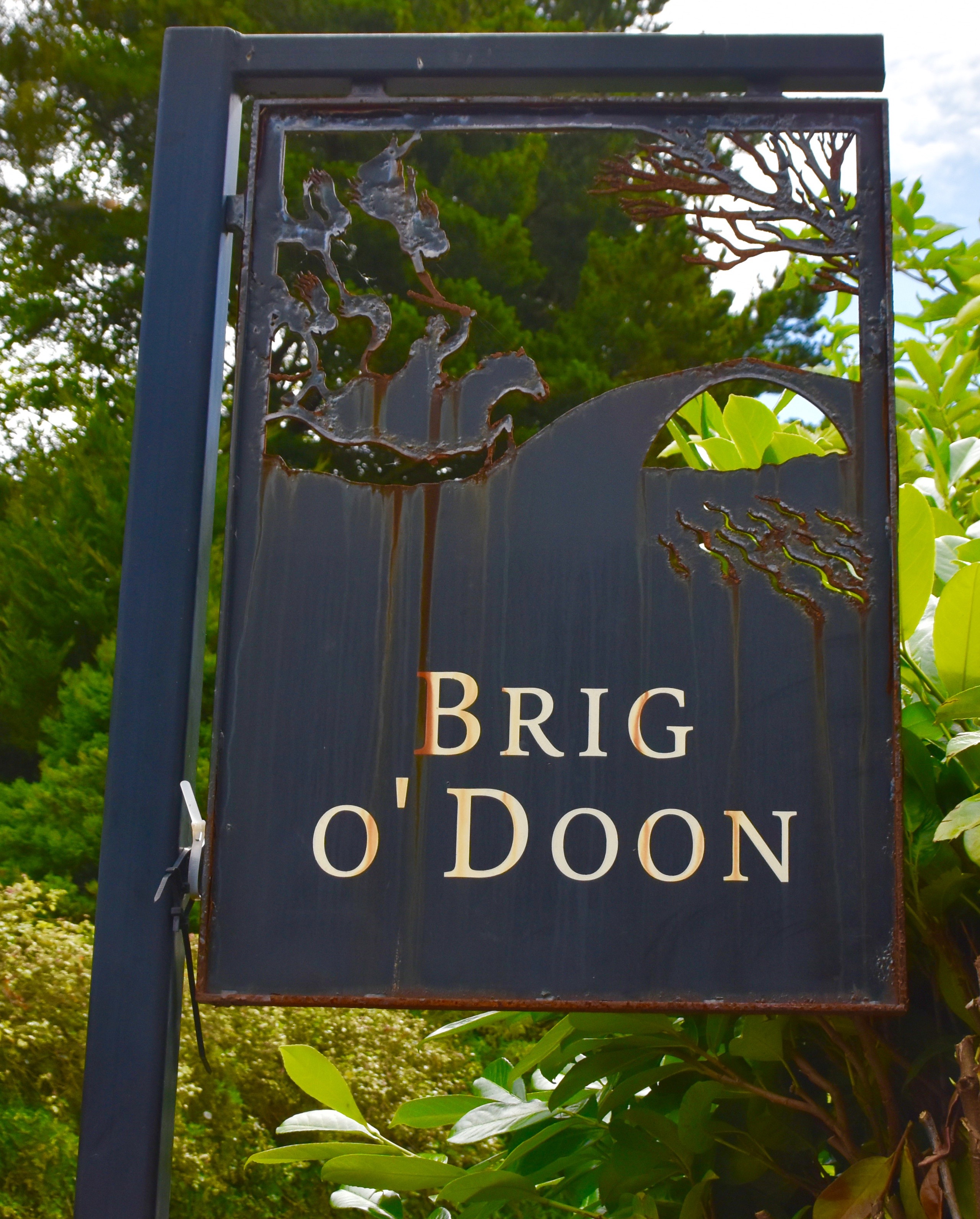 Sign for Brig O'Doon