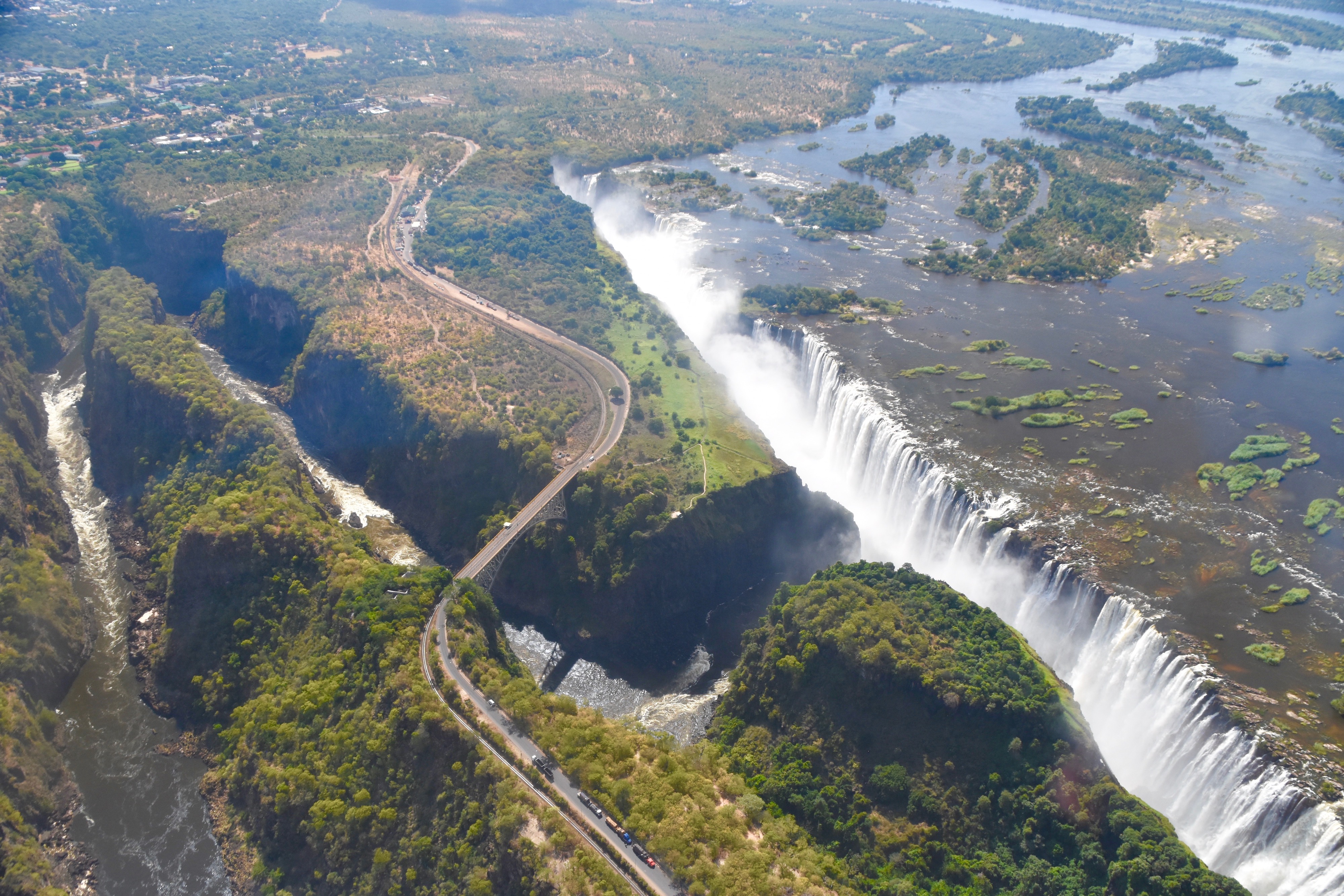 Victoria Falls with Bridge