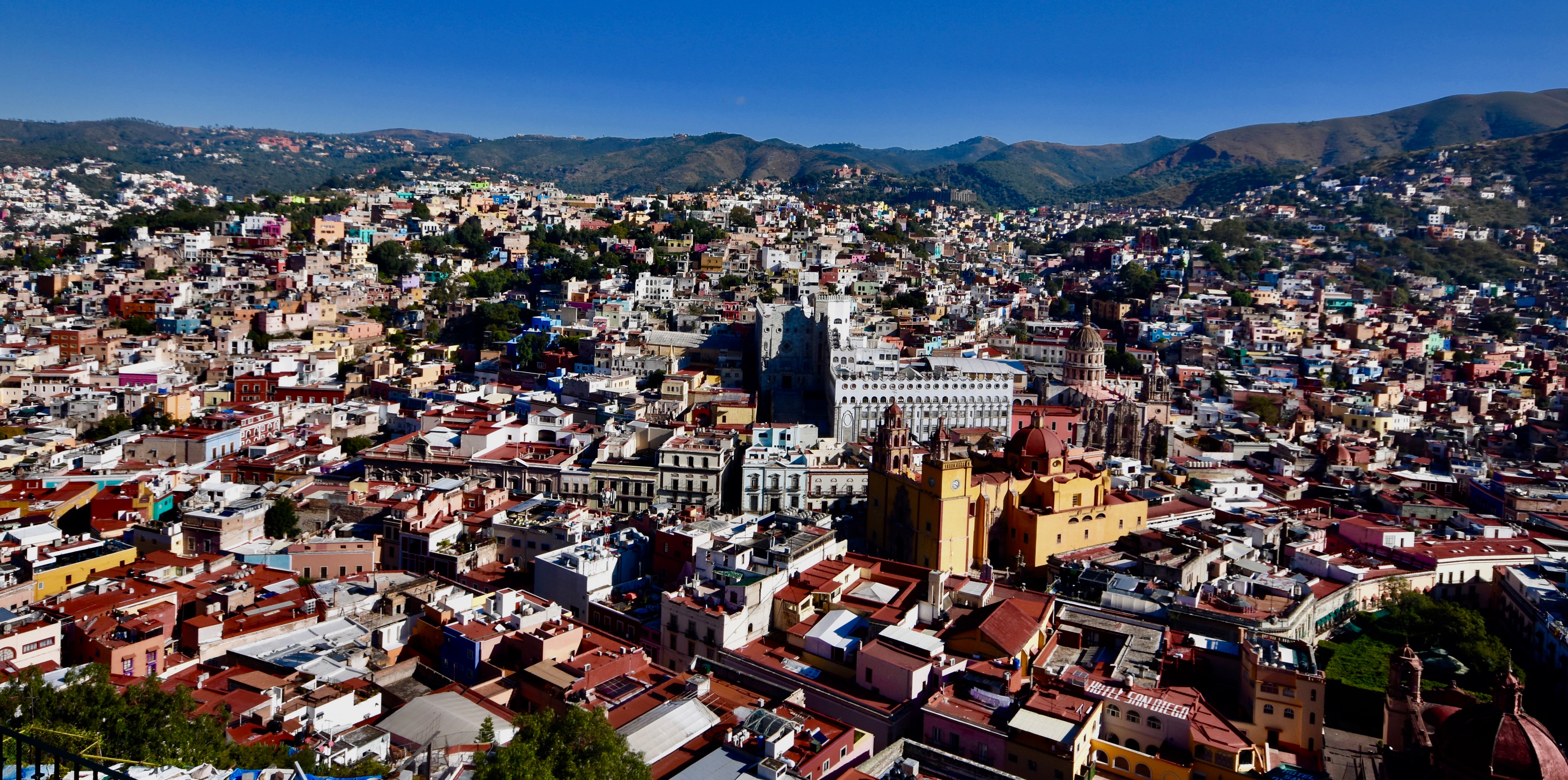 Wide Angle Photo of Guanajuato