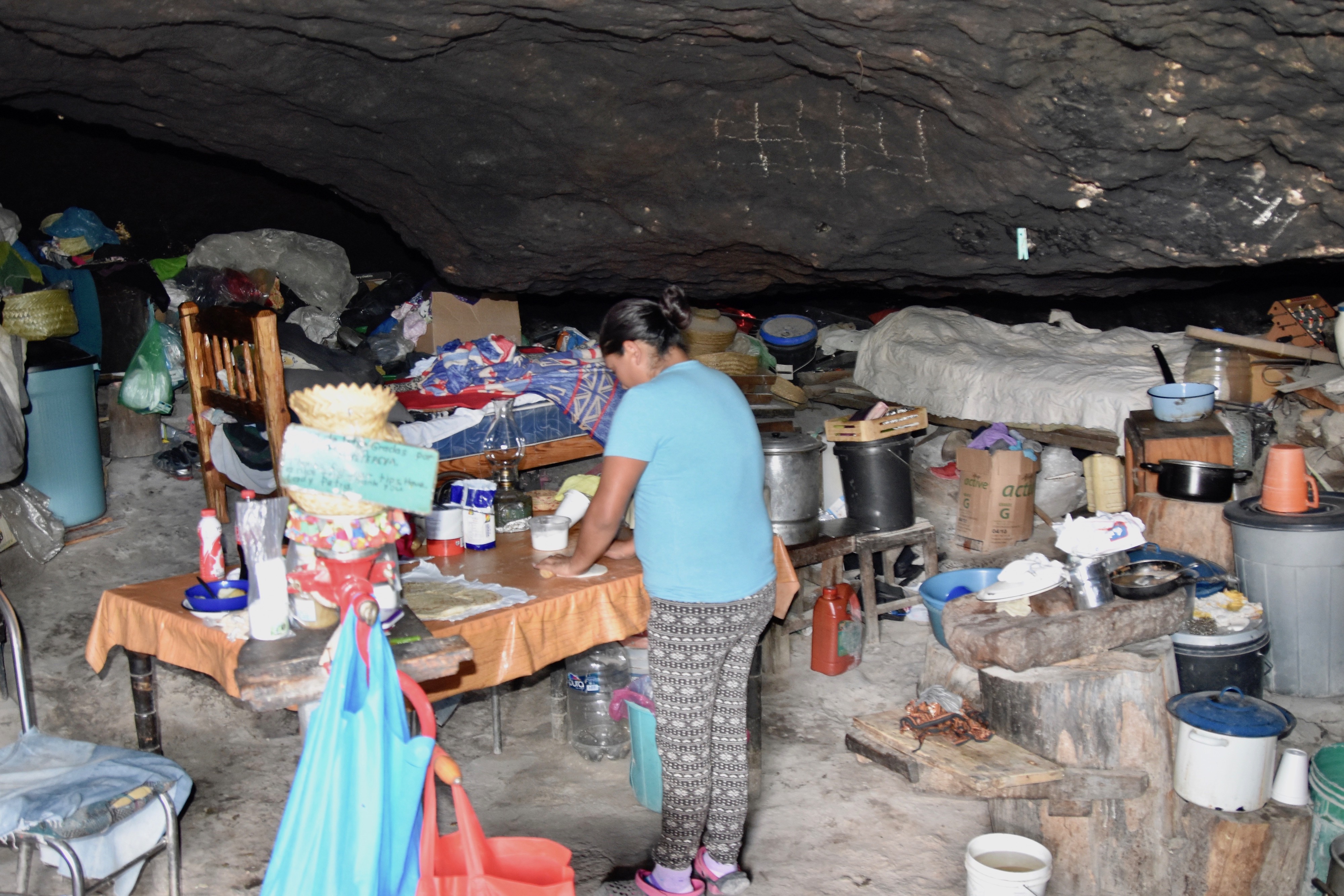 Inside the Dona Piedra Cave, Creel