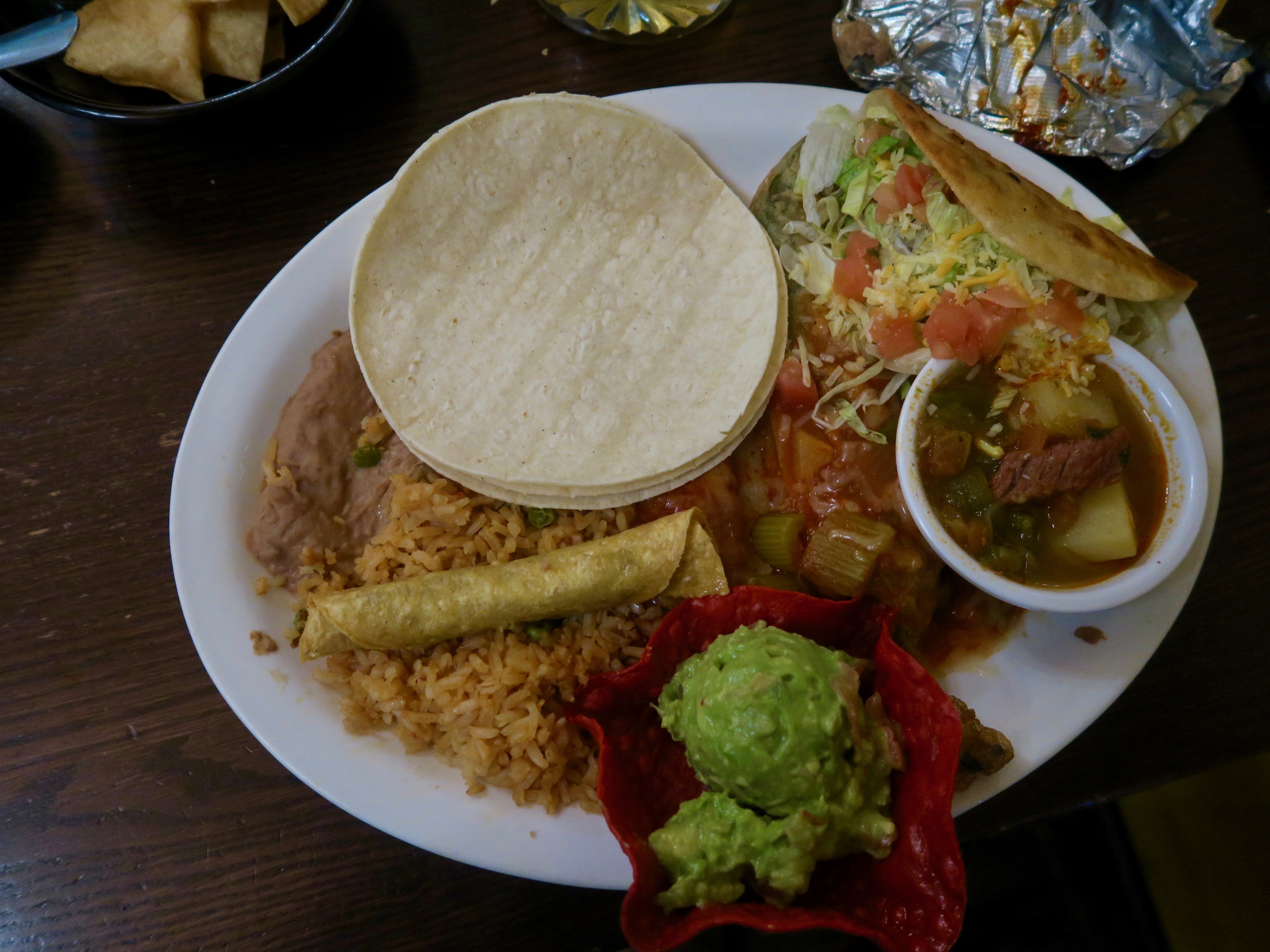Mexican Combo Plate, L and J Cafe, El Paso