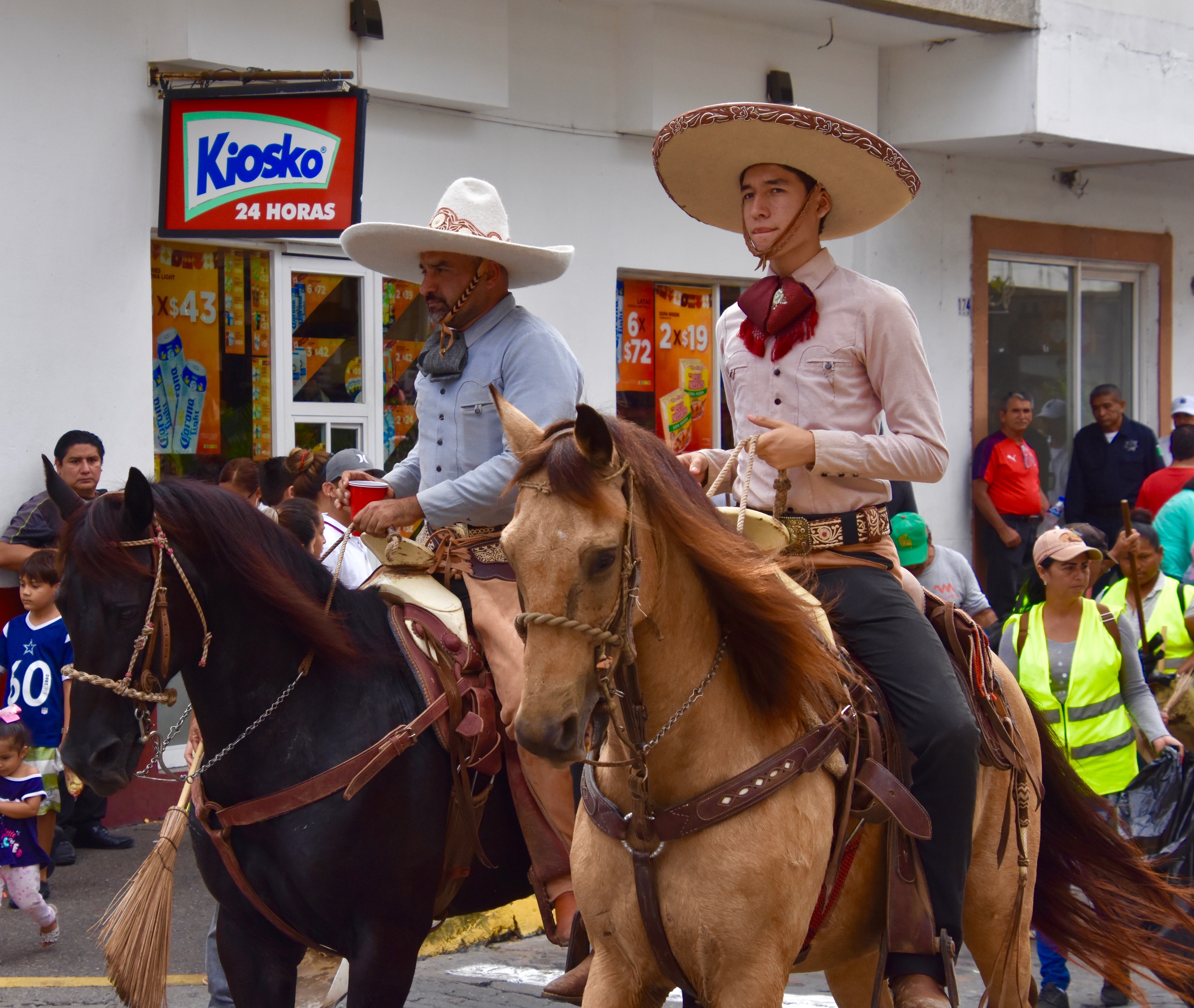 Men in Sombreros on Horses, Puerto Vallarta
