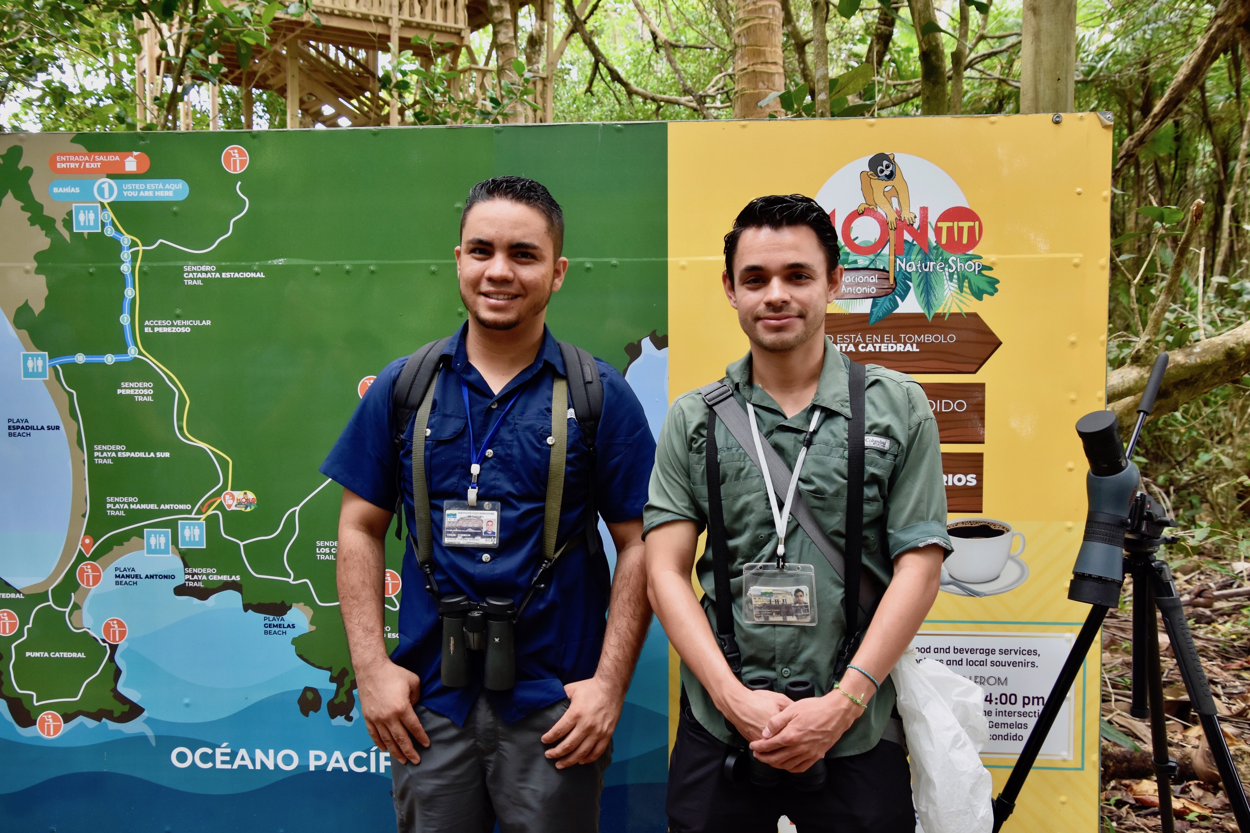 Our Guides Daniel & Andre for Manuel Antonio