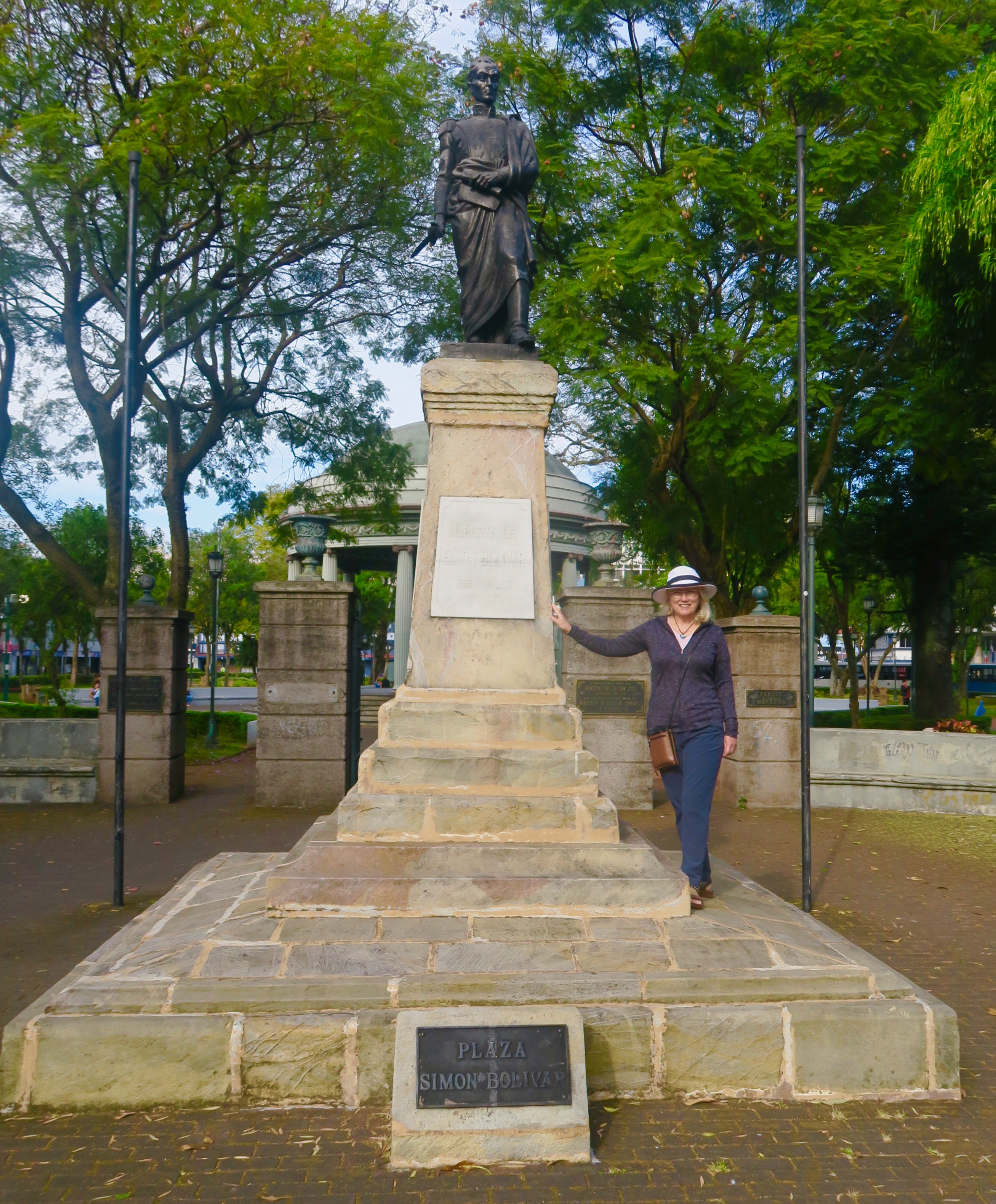 With Simon Bolivar in San Jose