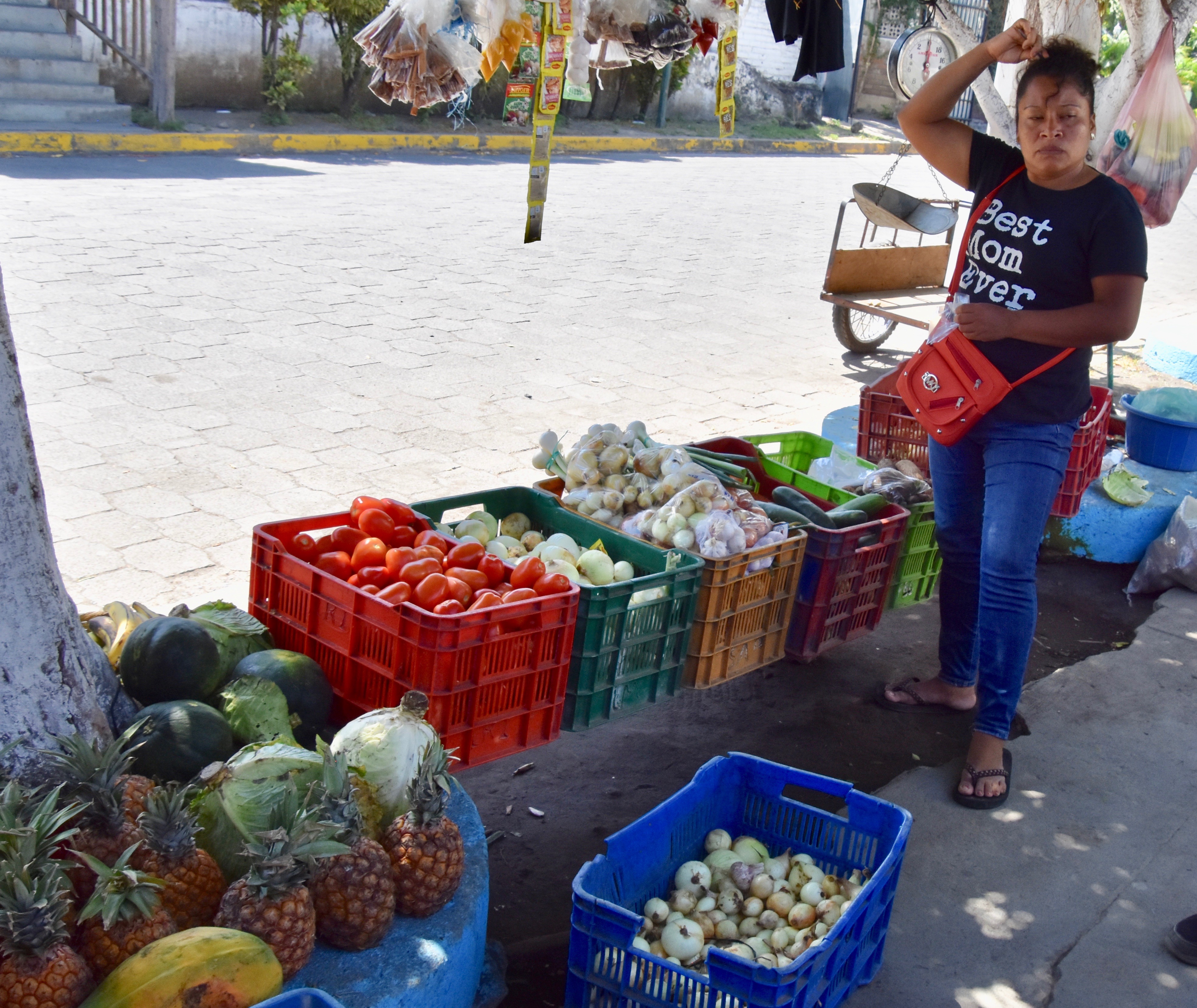 Vegetable Saleswoman, Ometepe, Nicaragua