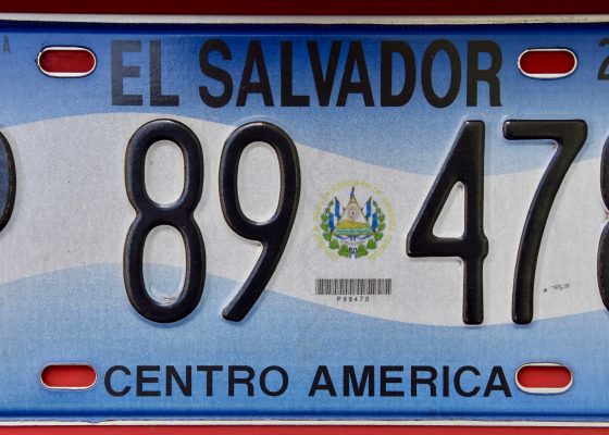 El Salvador License Plate