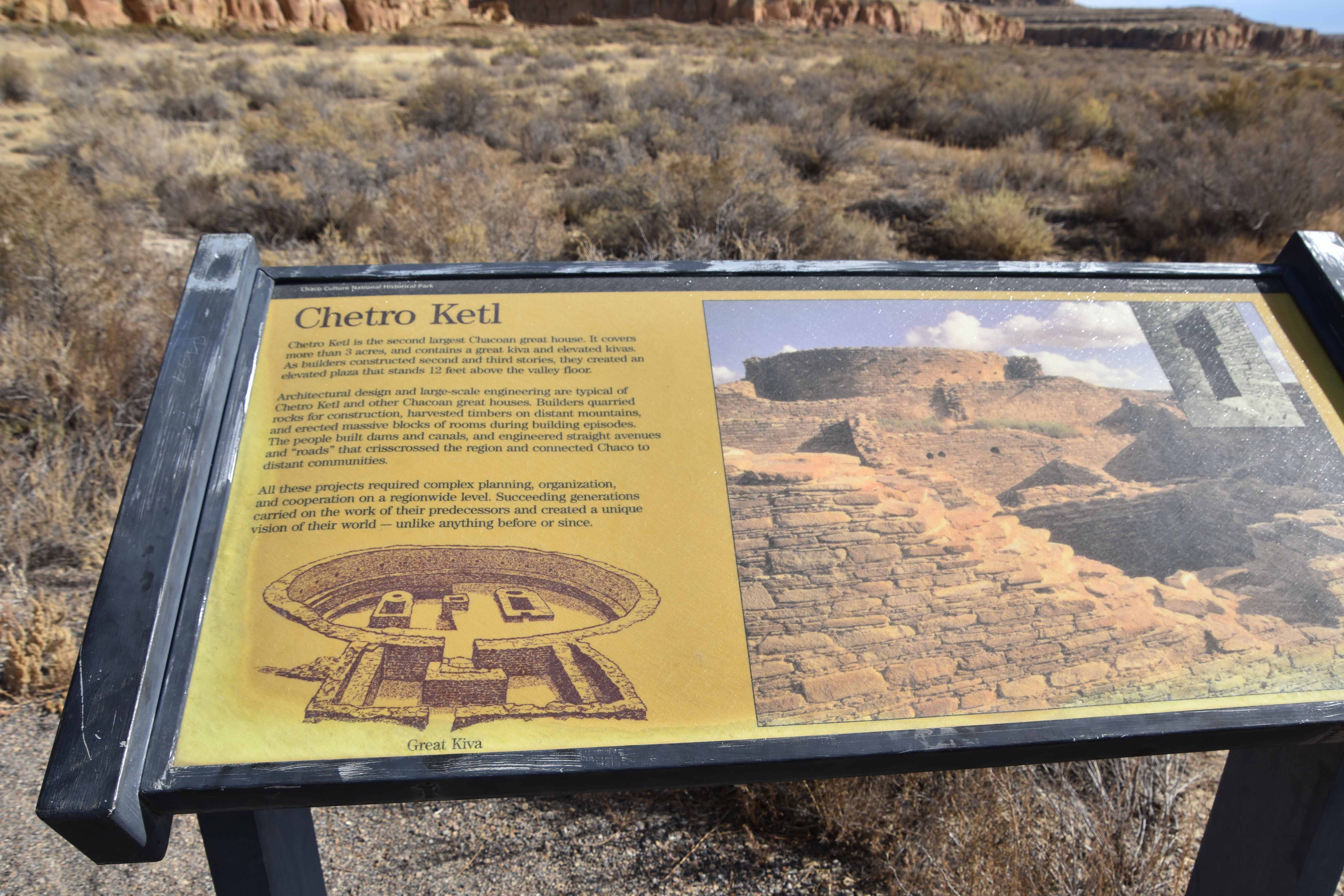 Chetro Ketl Map, Chaco Culture N.H.P.