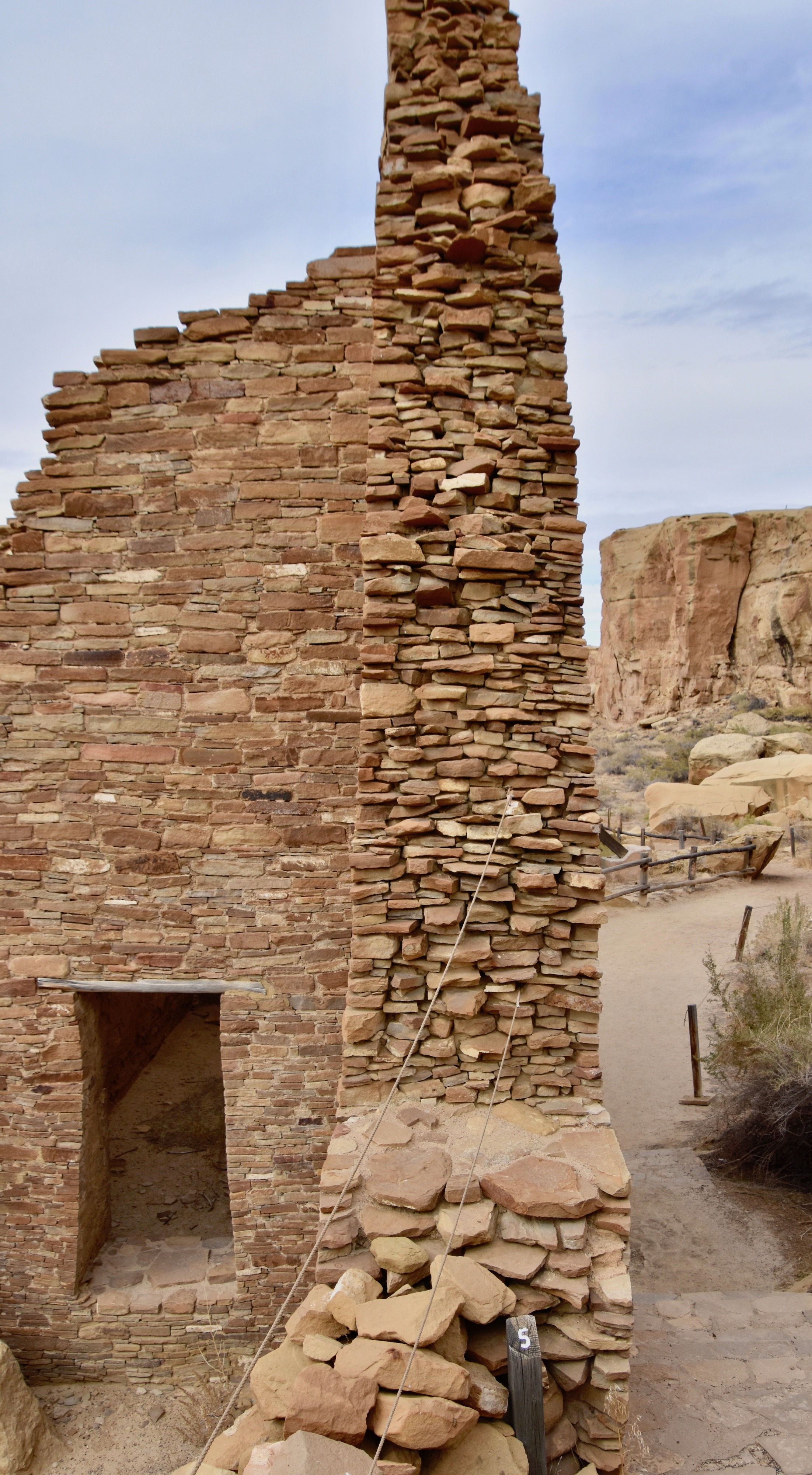 Pueblo Bonito Walls, Chaco Culture N.H.P.