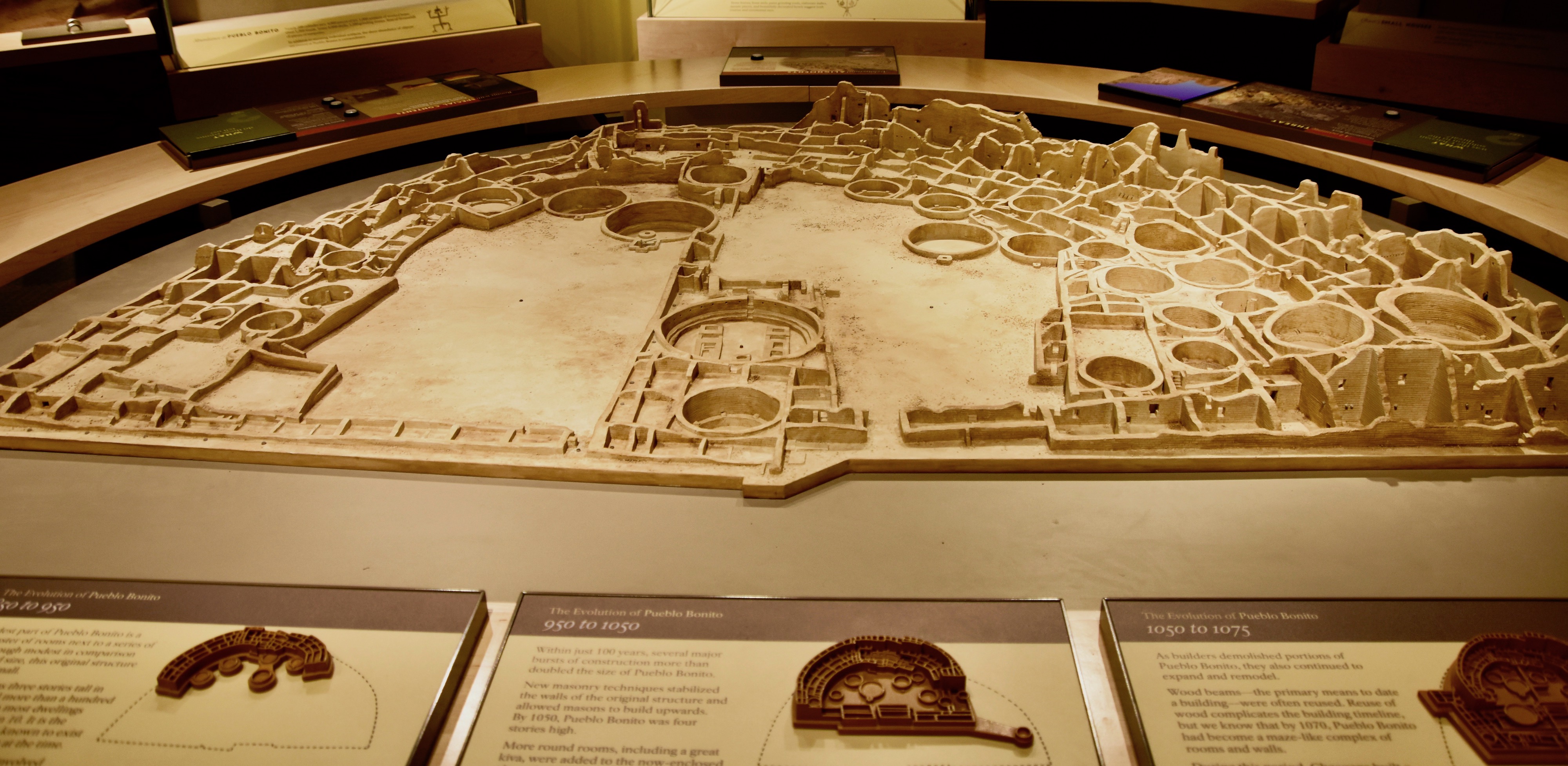 Model of Pueblo Bonito, Chaco Culture N.H.P.