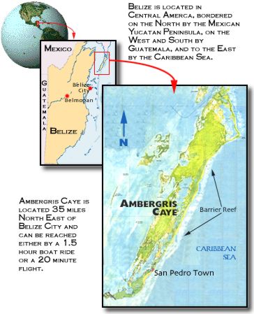 Ambergris Caye Map