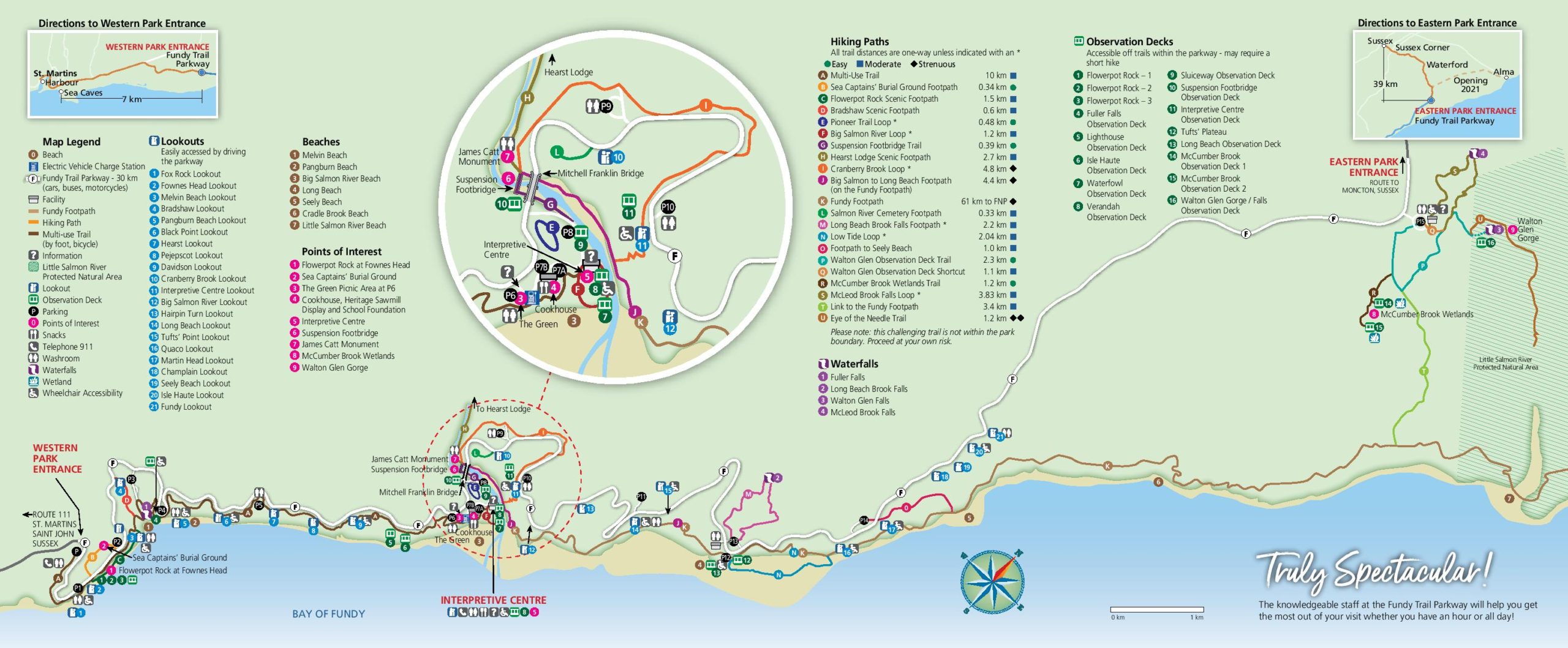Fundy Trail Parkway Map