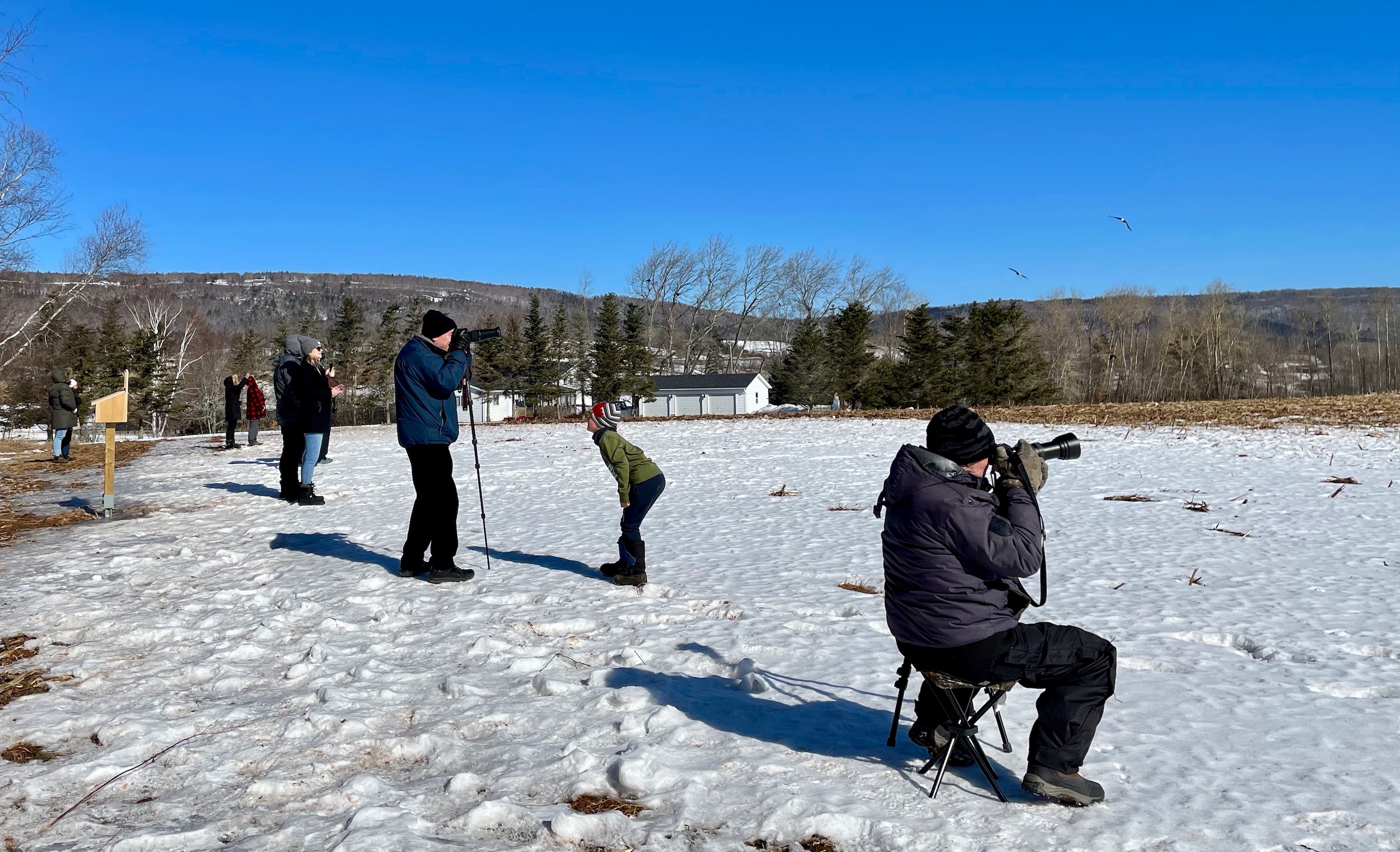 Eagle Watchers at Sheffield Mills