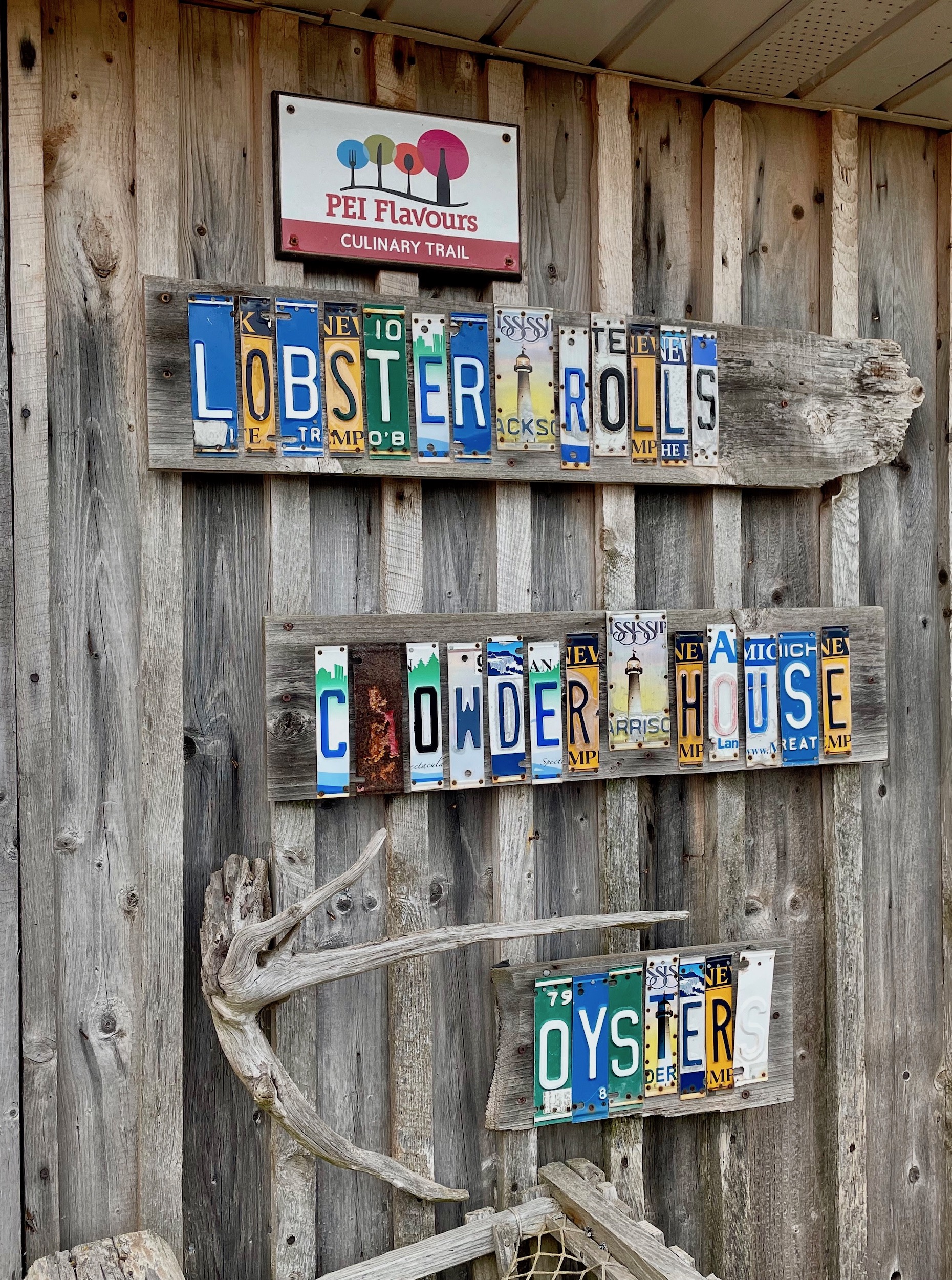 License Plate Letters, Point Prim Chowder House