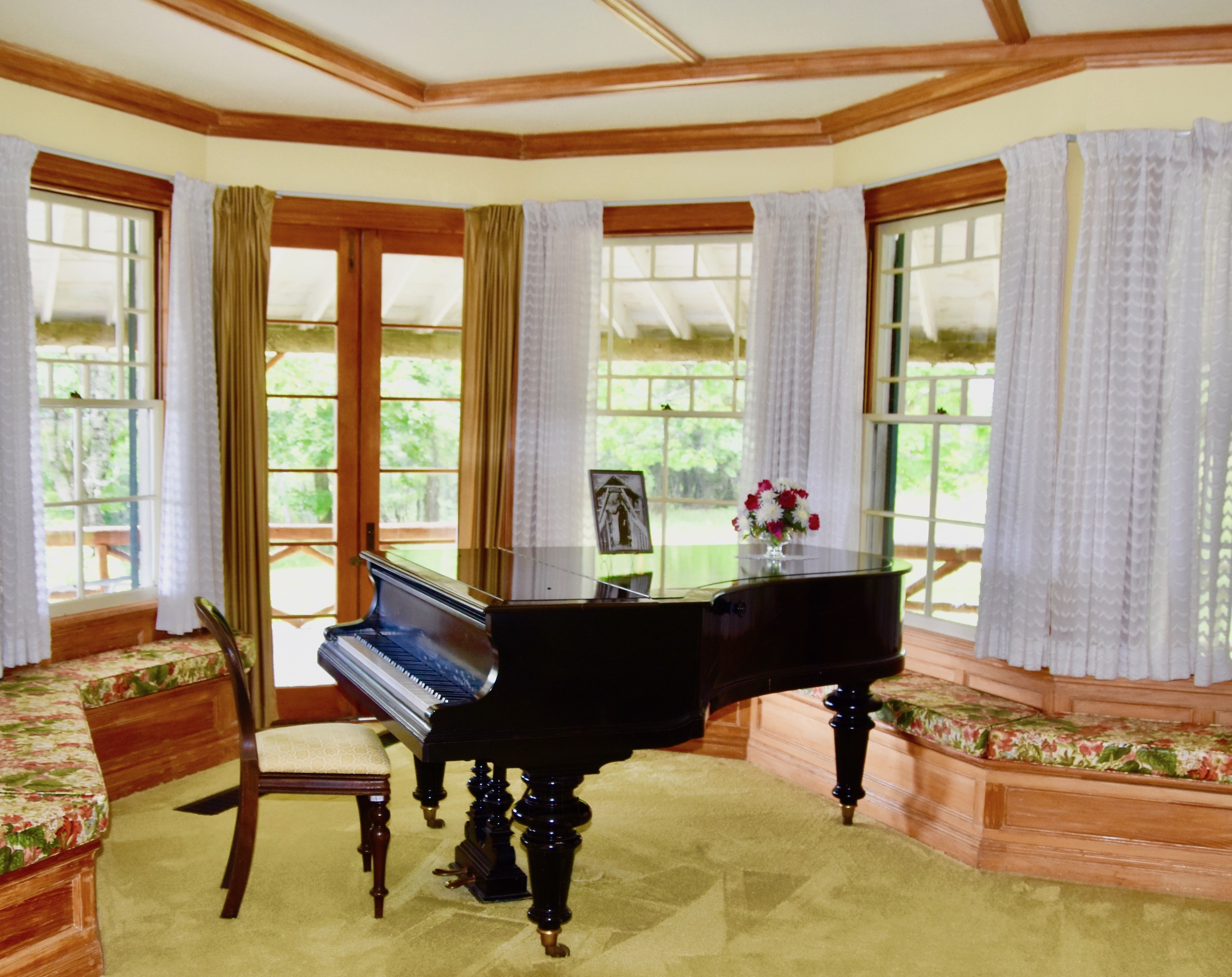 Piano Room, Hubbard Cottage, Roosevelt Campobello Park