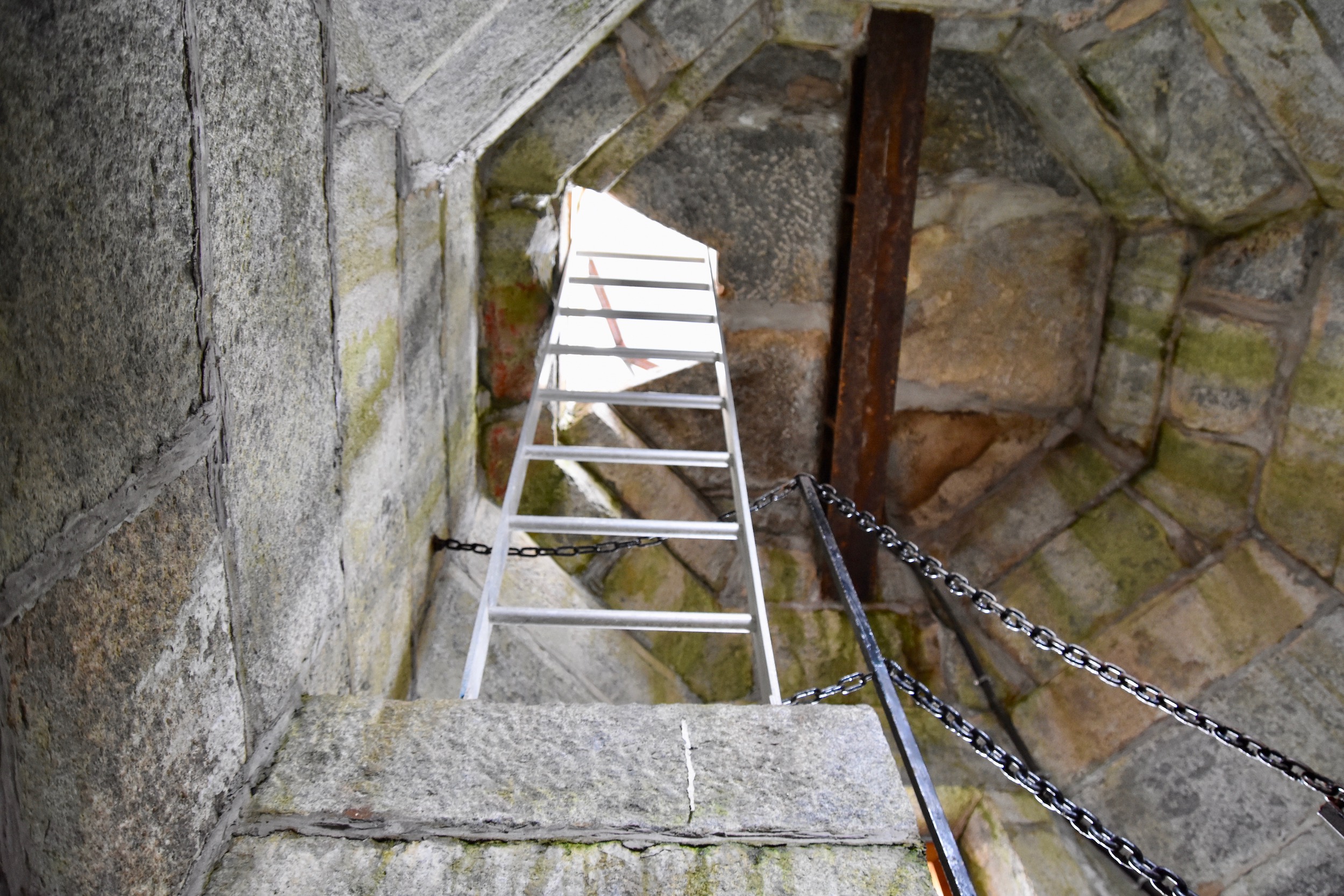 Ladder to Rose Blanche Light, the Lighthouse Route
