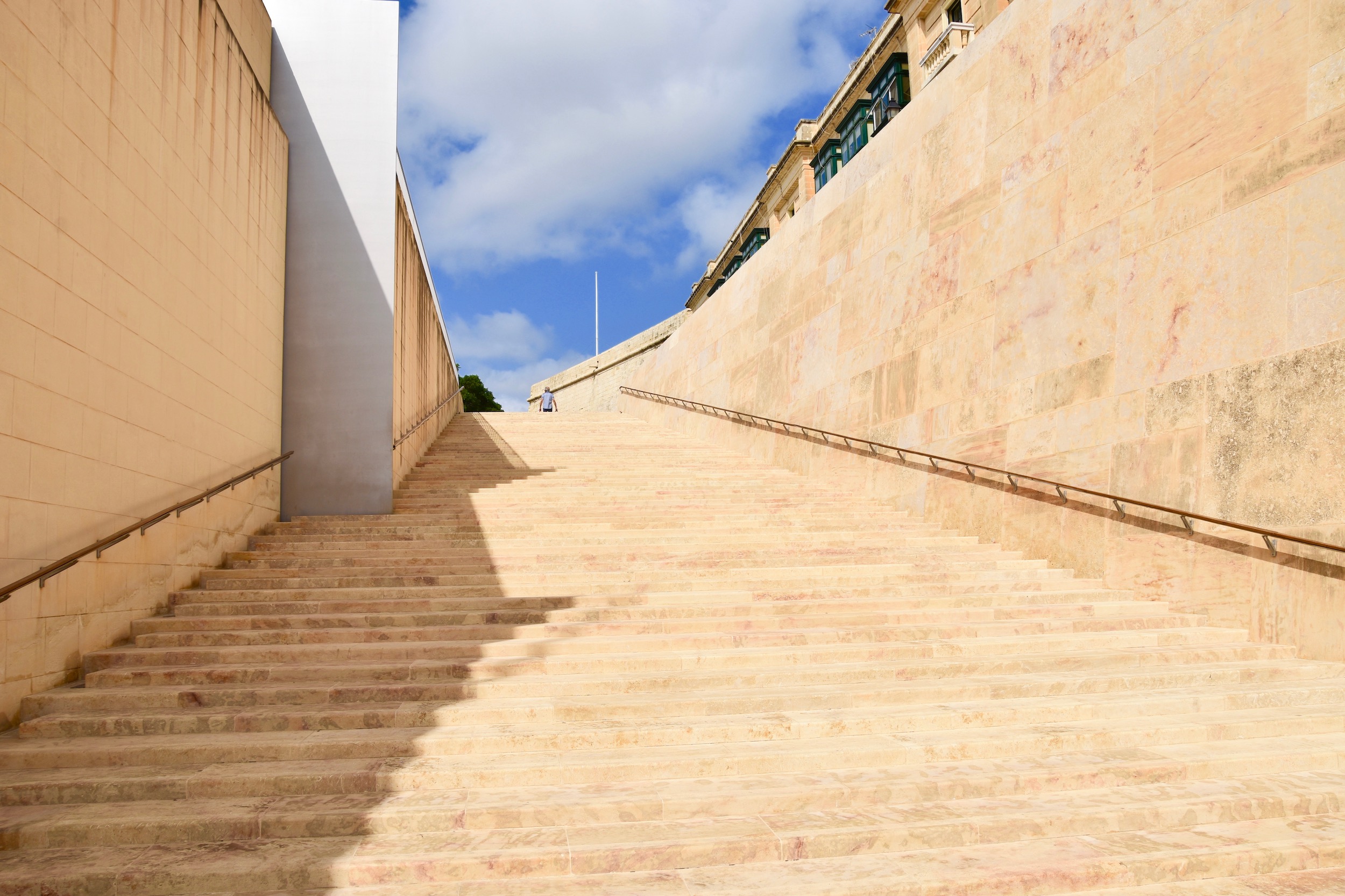Stairs to St. Michael's Bastion, Valletta