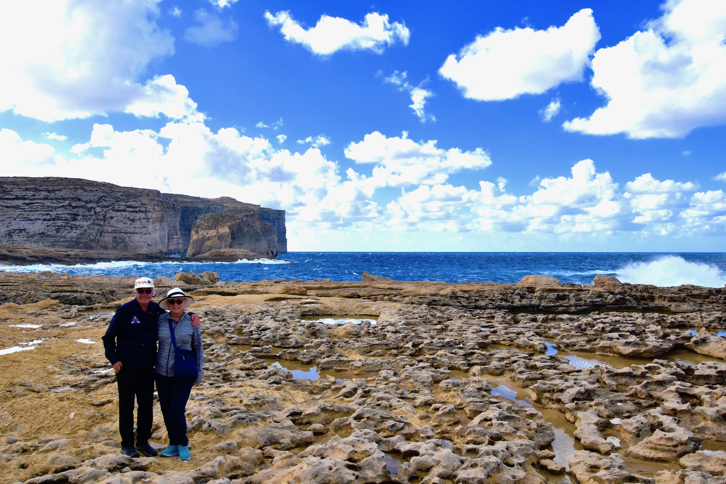 At Dwejra Bay, Gozo