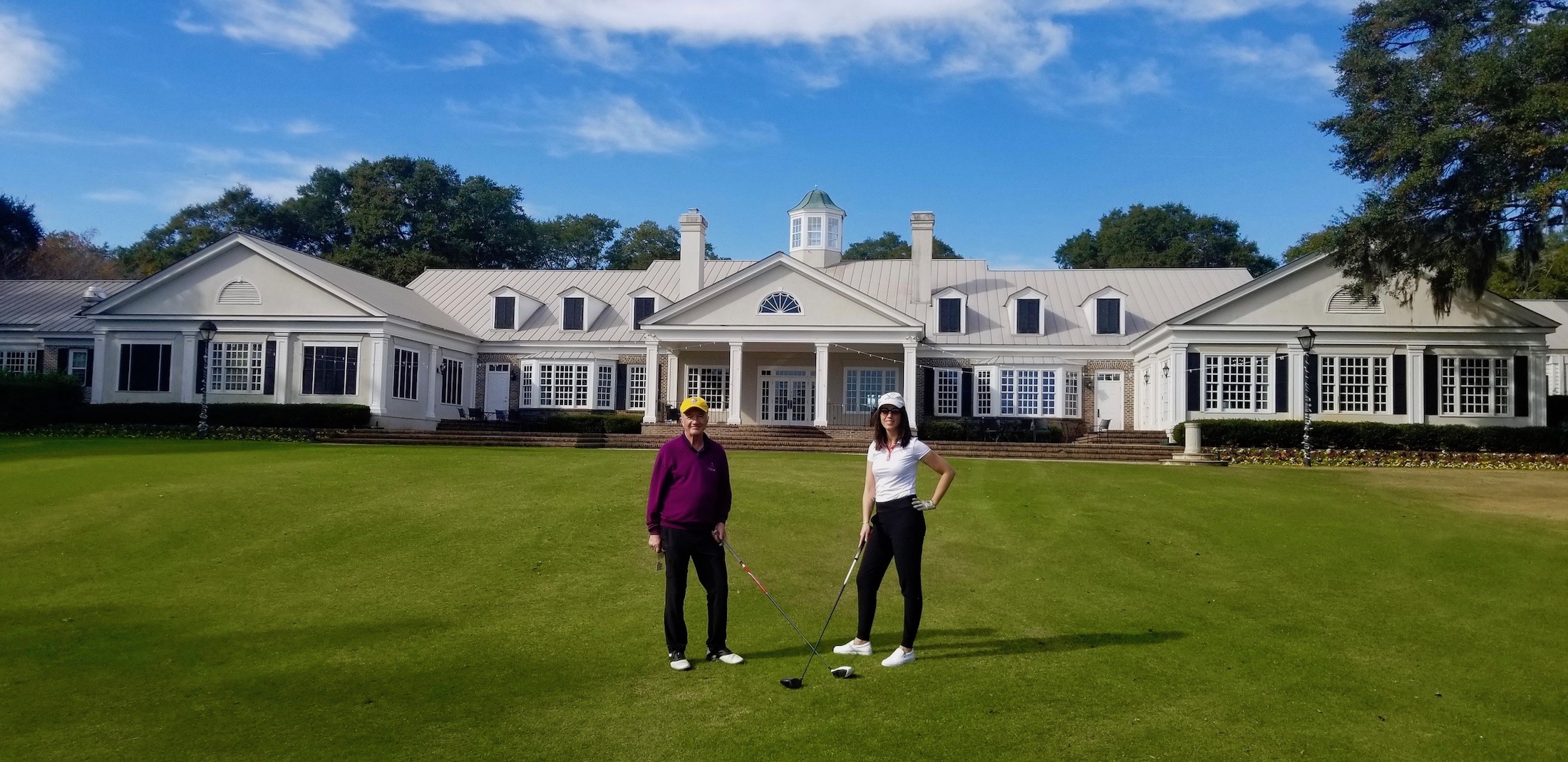 With Lenore at Pawley's Plantation, near Litchfield by the Sea