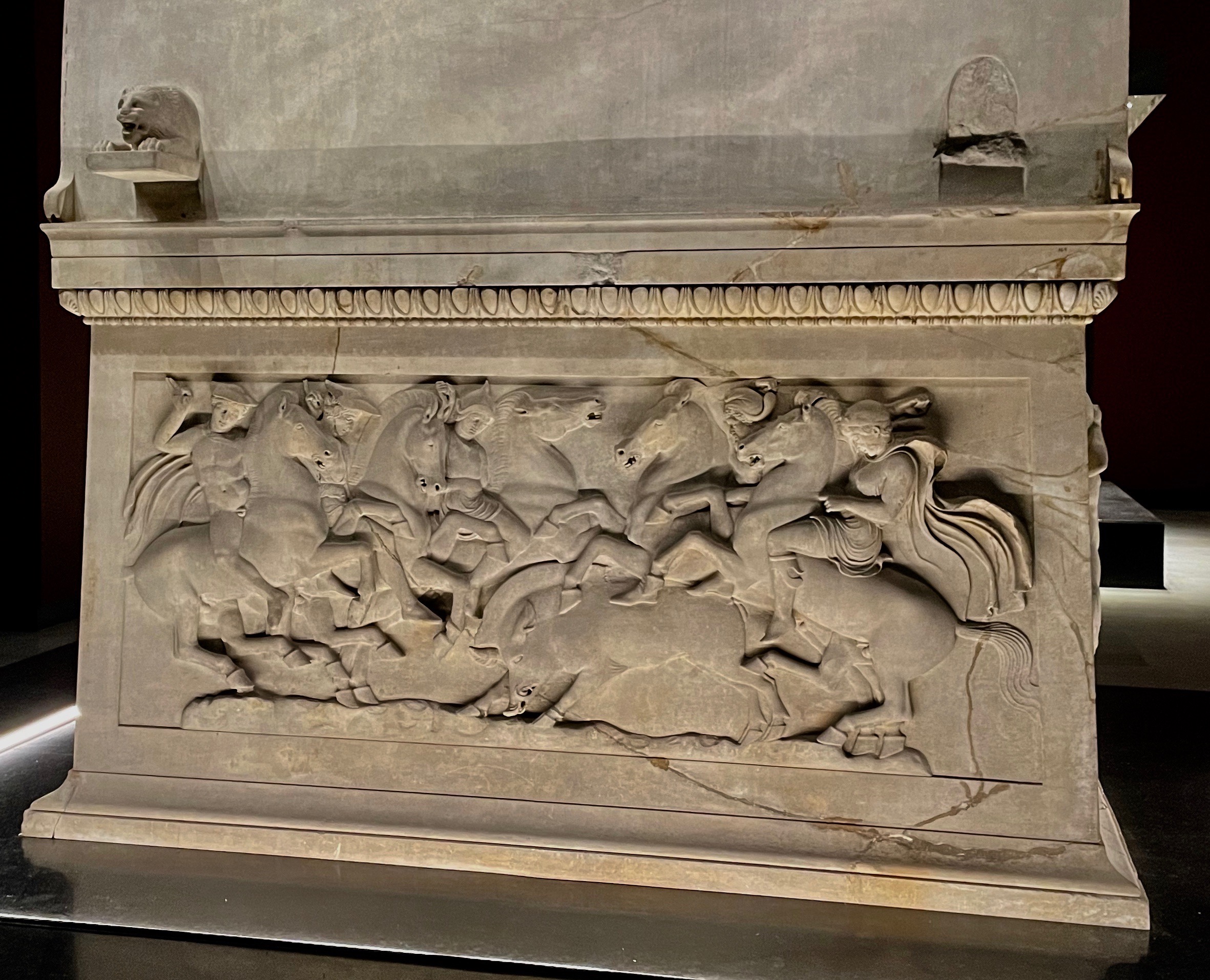 The Lycian Sarcophagus - Wild Boar Hunt, Istanbul Archaeological Museums