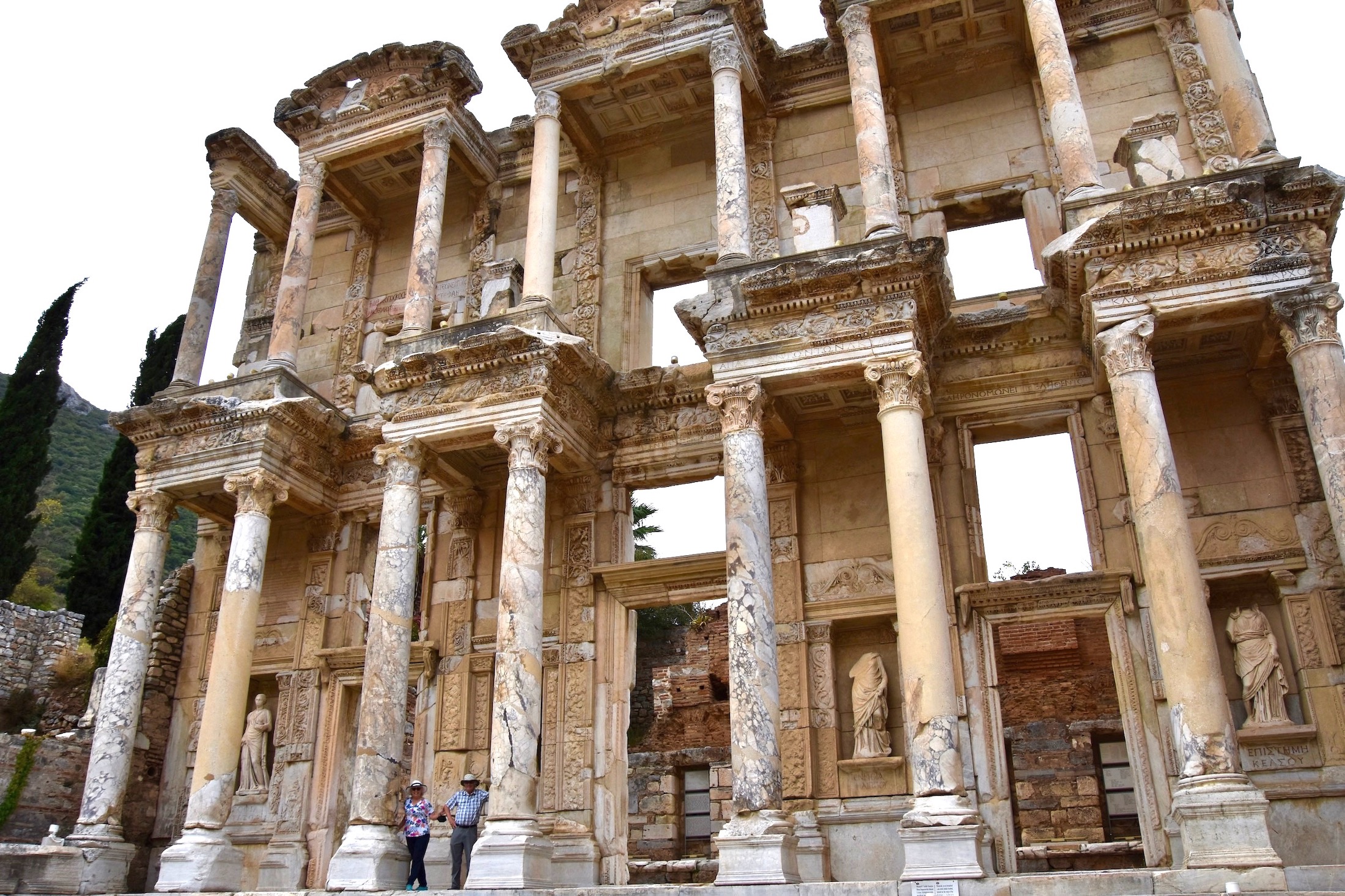 At the Library of Celsus, Ephesus, Turkey