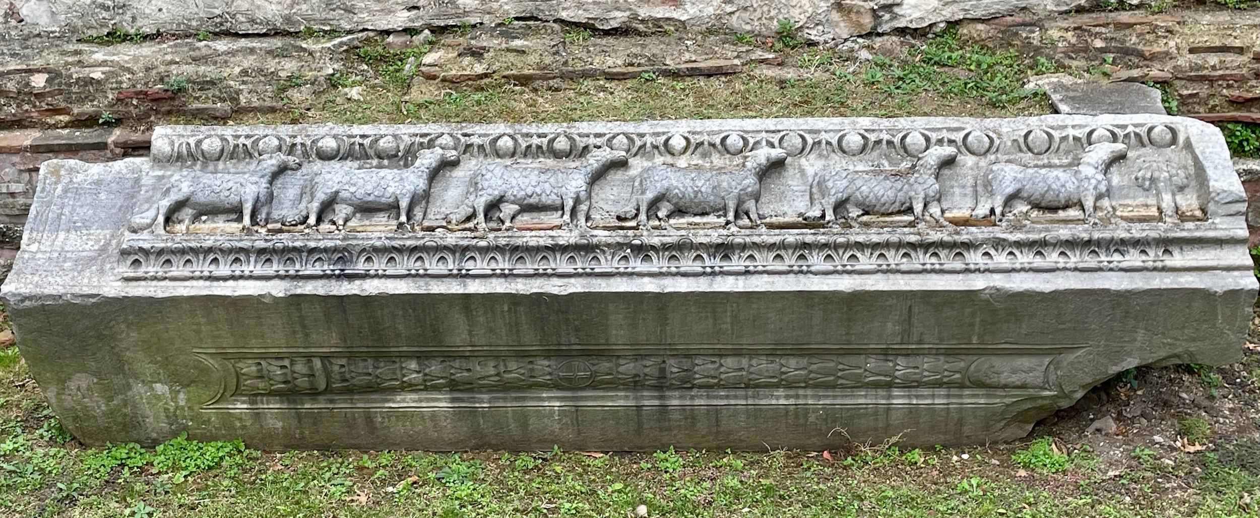 Lintel from the Church of Theodosius II on the Grounds of Hagia Sophia