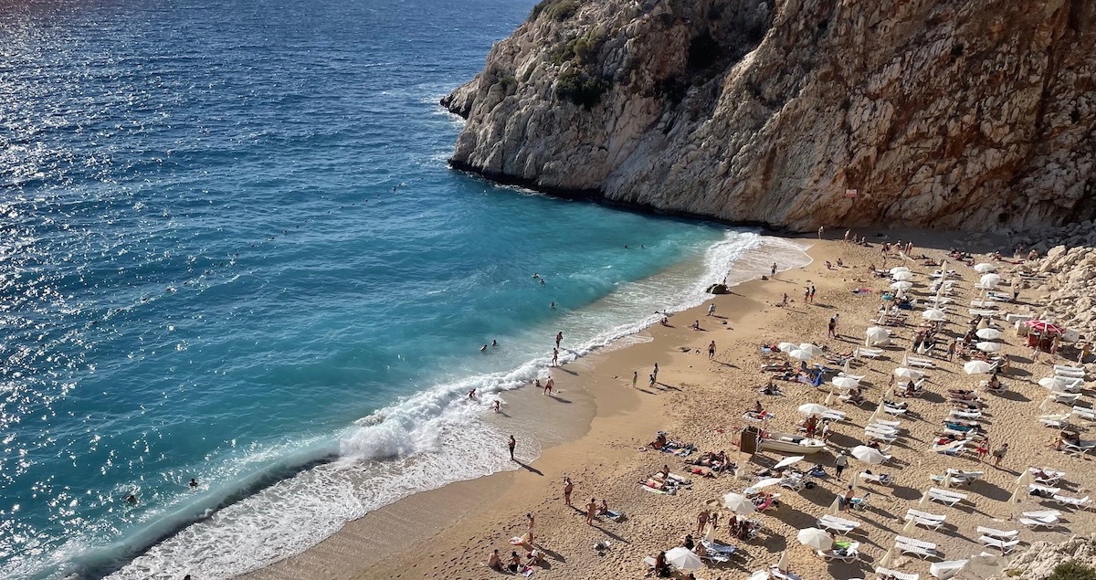 Beach North of Kas on the way from Fethiye